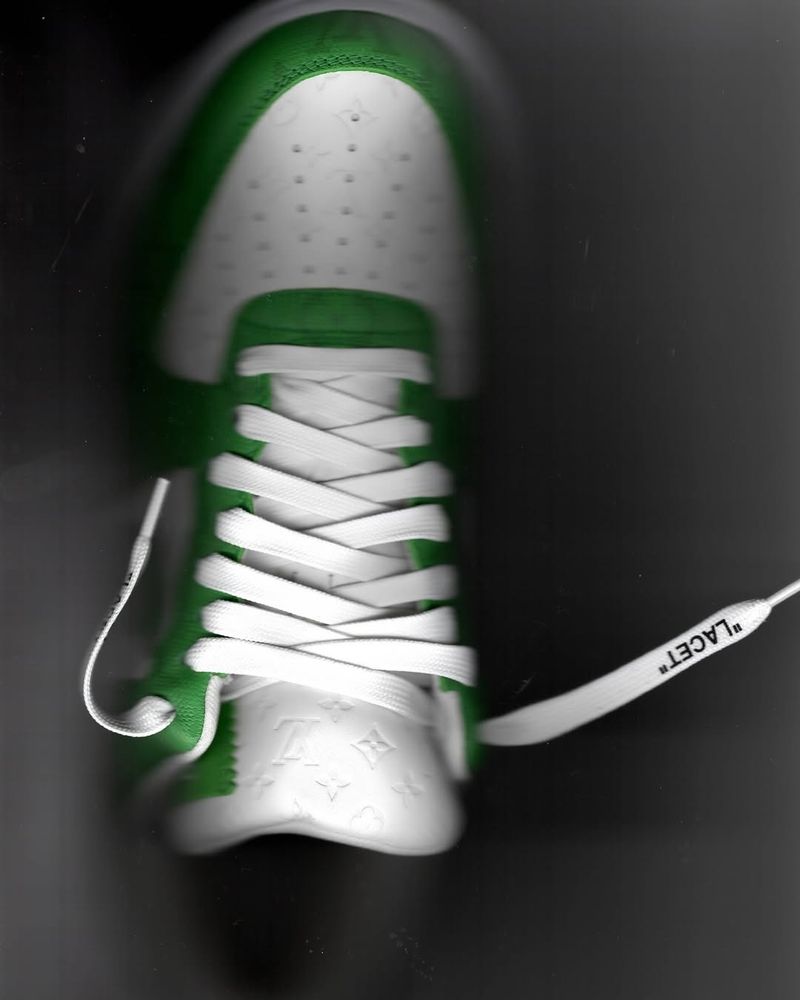 Louis Vuitton x Air Force 1 Low ‘White Gym Green’ by Zoë Victoirè