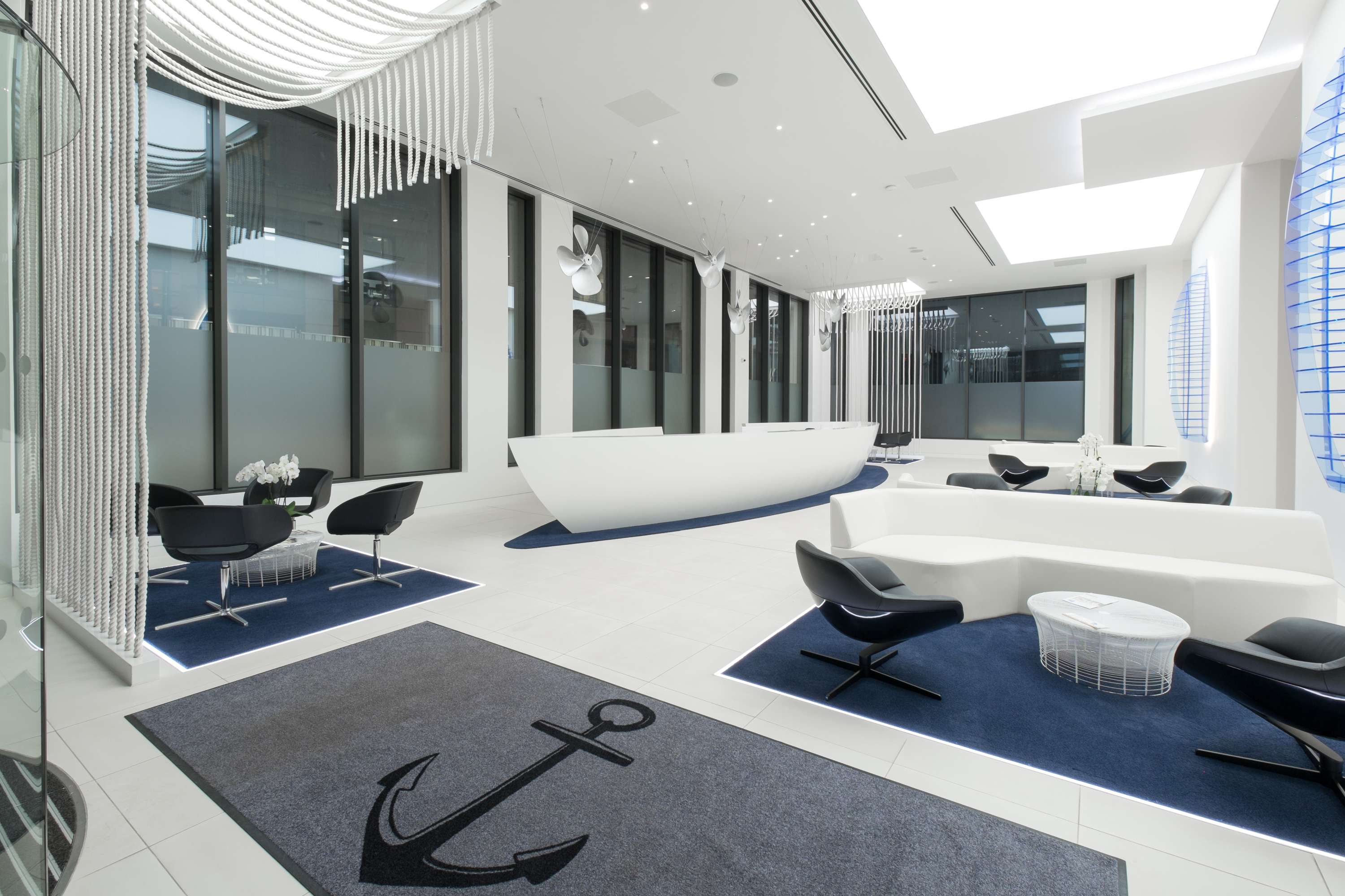 Office Interiors - Example of a reception space by Amanda M. Fanning