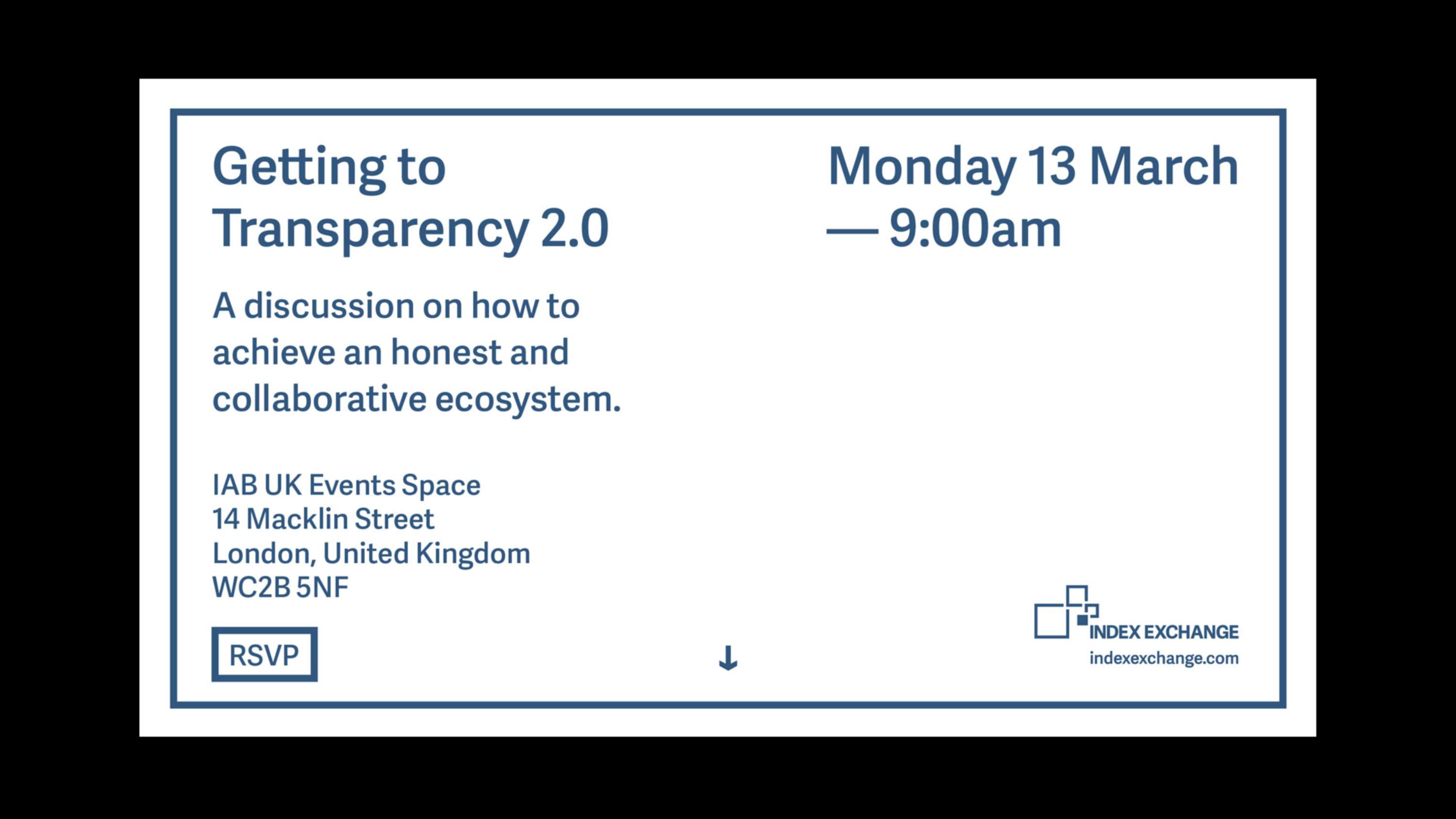 Index Exchange — Transparency Matters 2.0 by Ryan Wooding