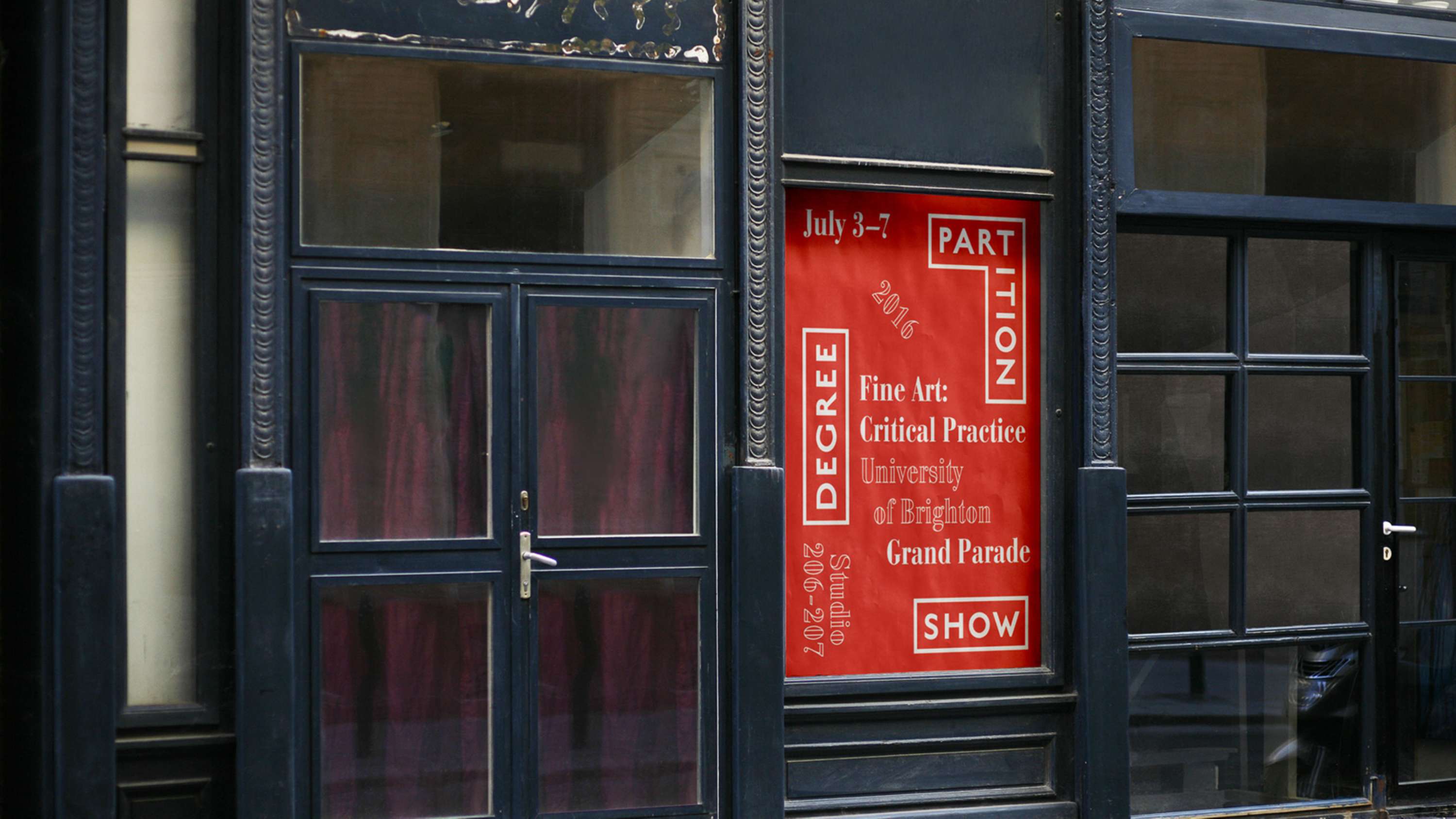 Partition Degree Show by Ryan Wooding
