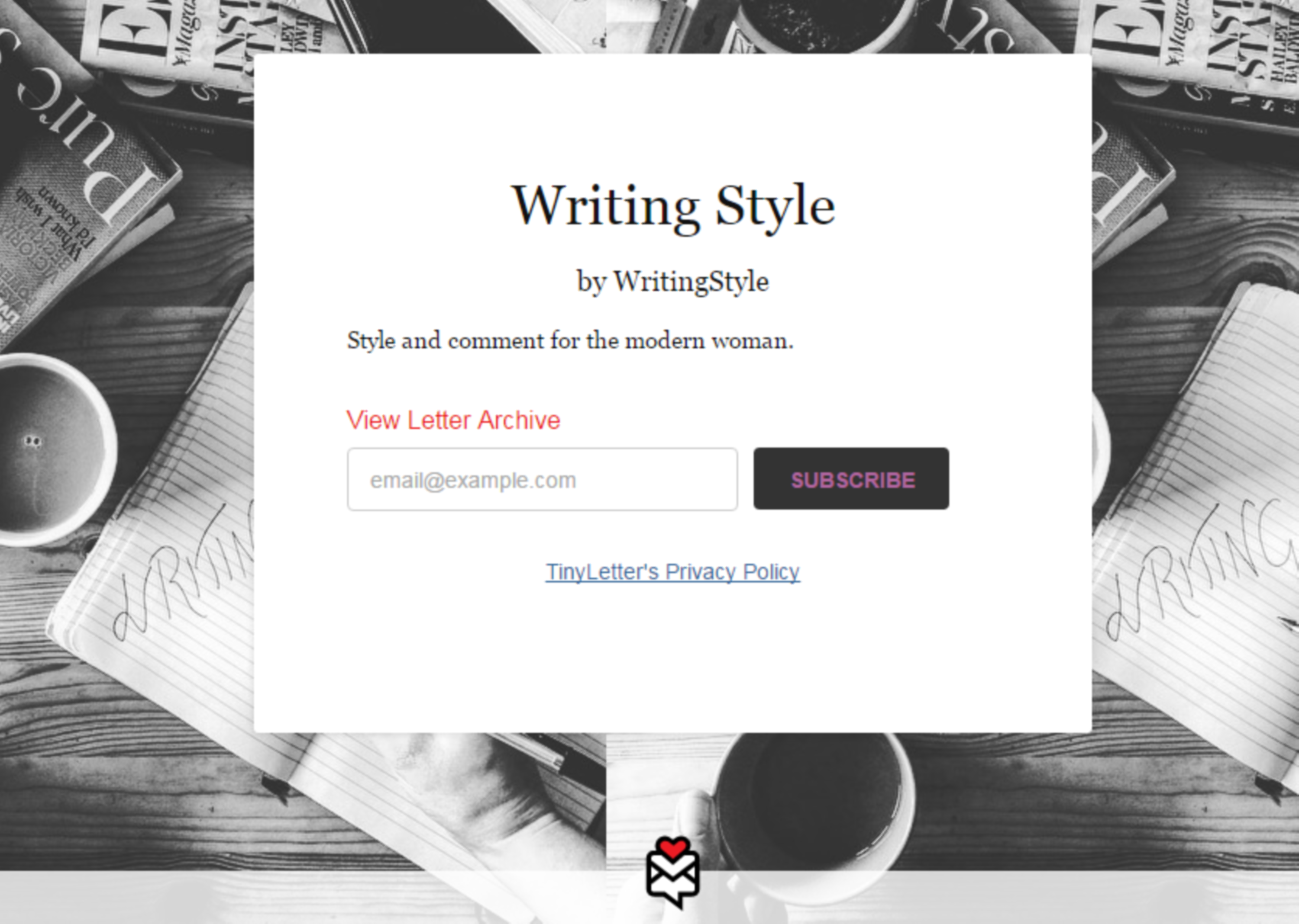 Founder & Editor, WritingStyle email newsletter by Amy Wakeham