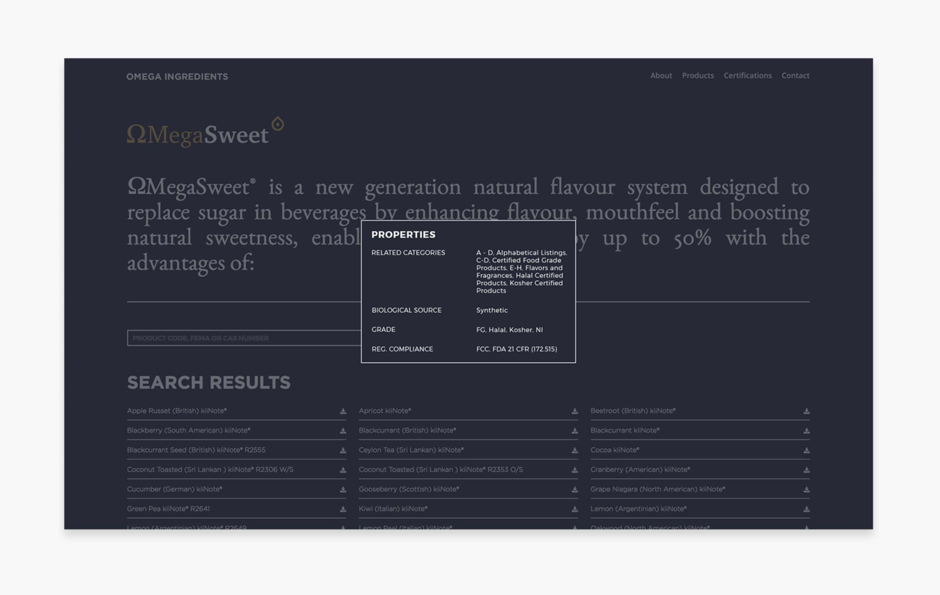 Website: Omega Ingredients by Jamie Fox