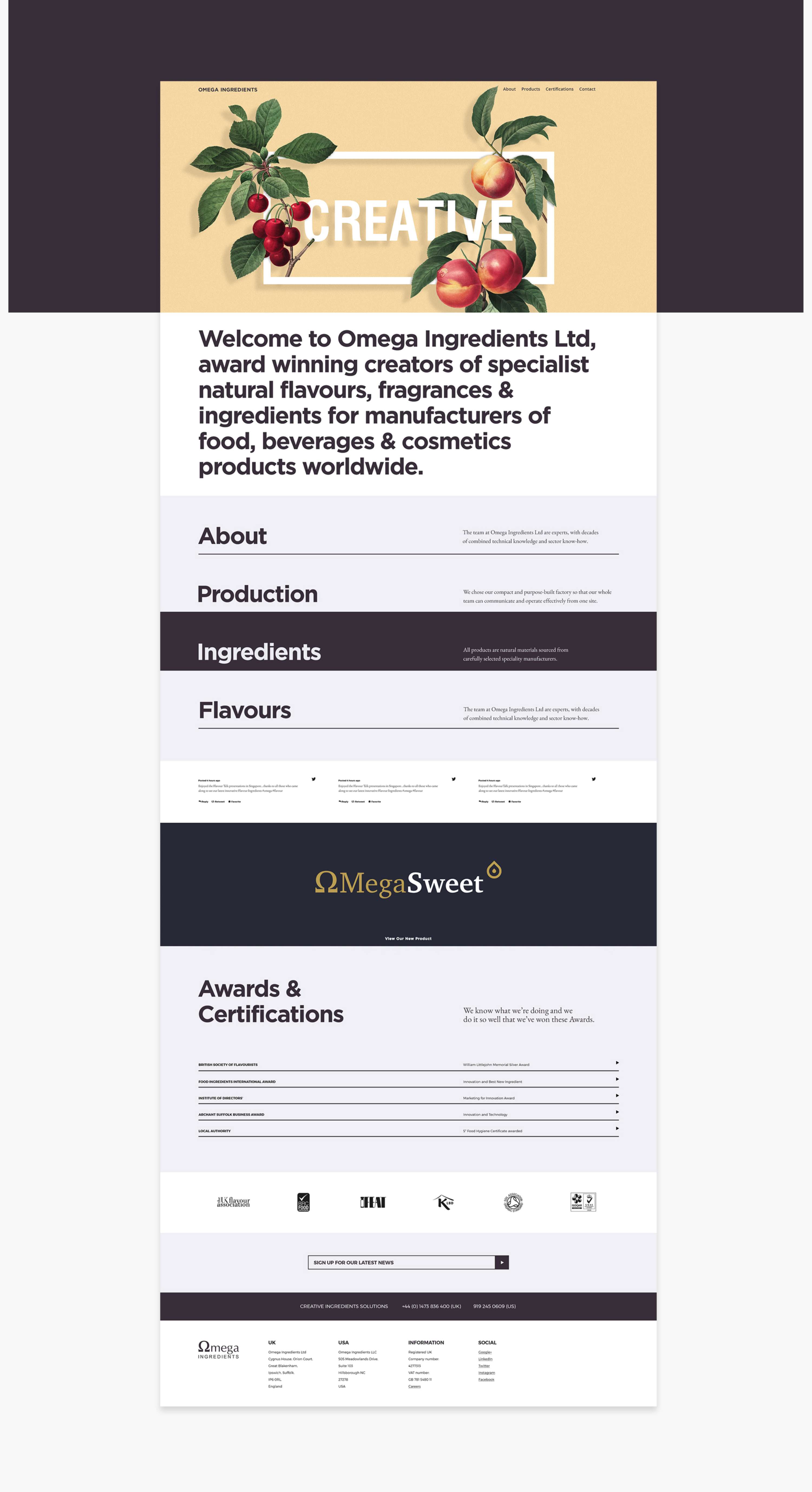 Website: Omega Ingredients by Jamie Fox