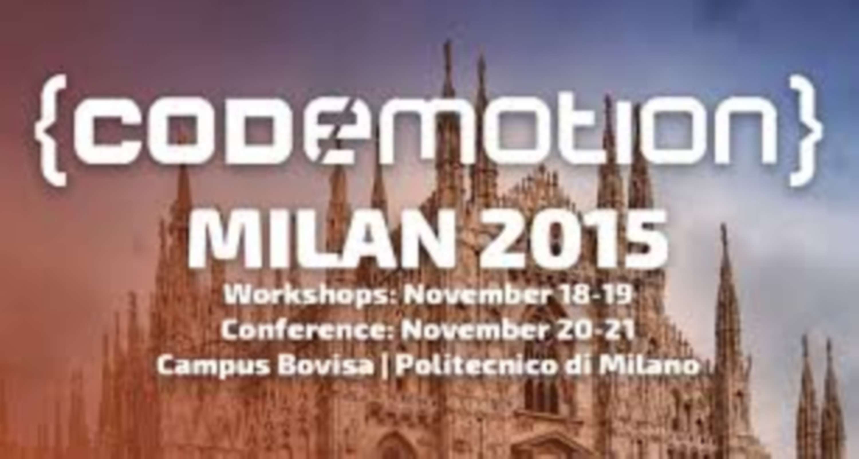 Codemotion Milan 2015 by Laura De Carli