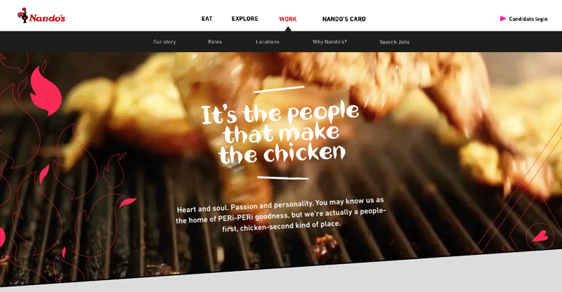 Nando's Website by Sab Jhitta