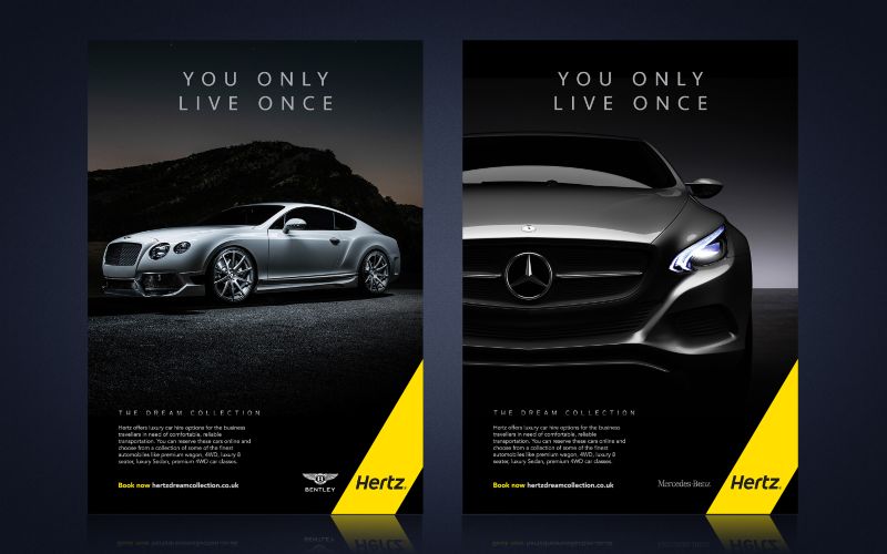 Hertz 'YOLO' ad campaign by Tola Alade