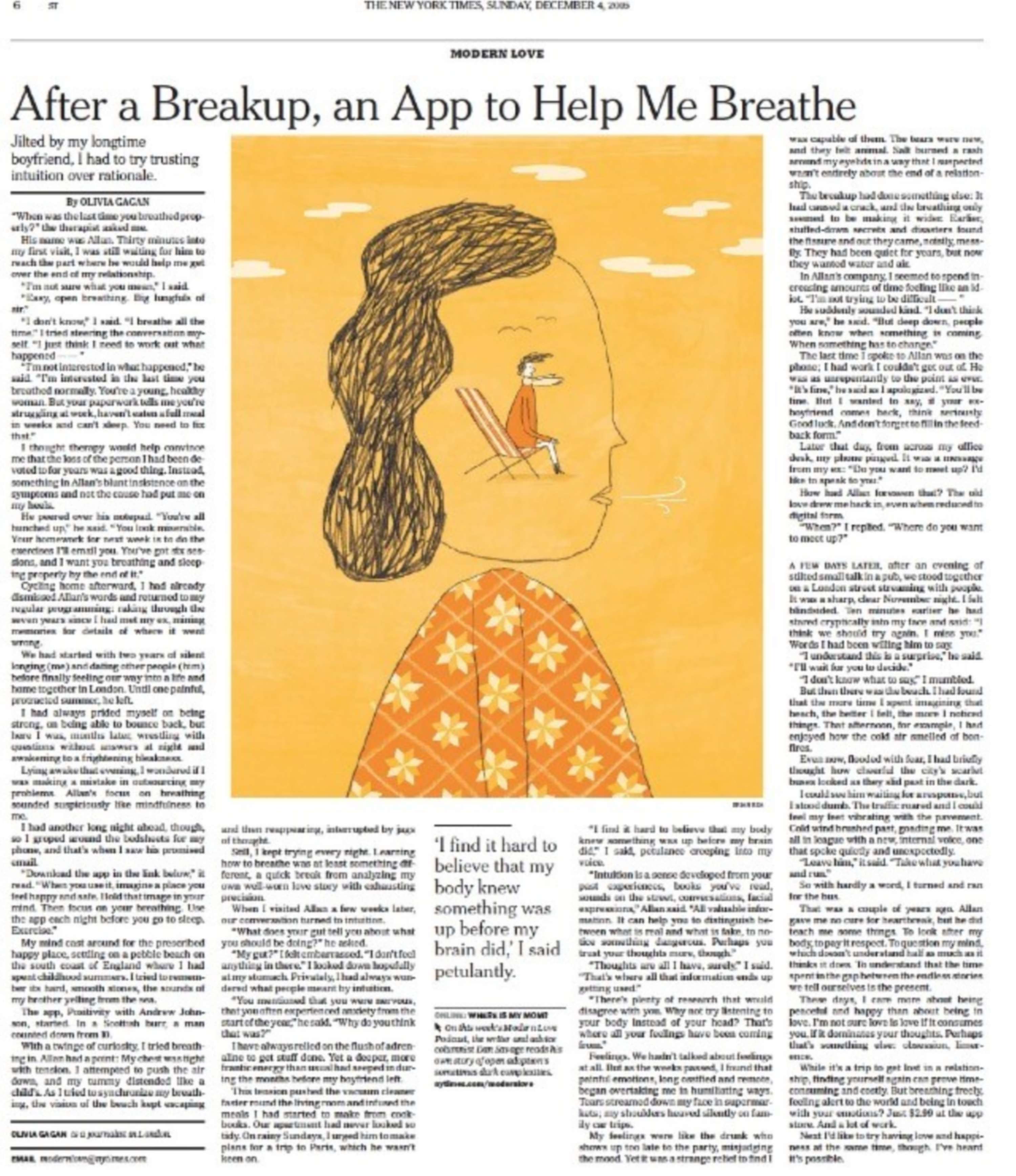 New york times modern love column