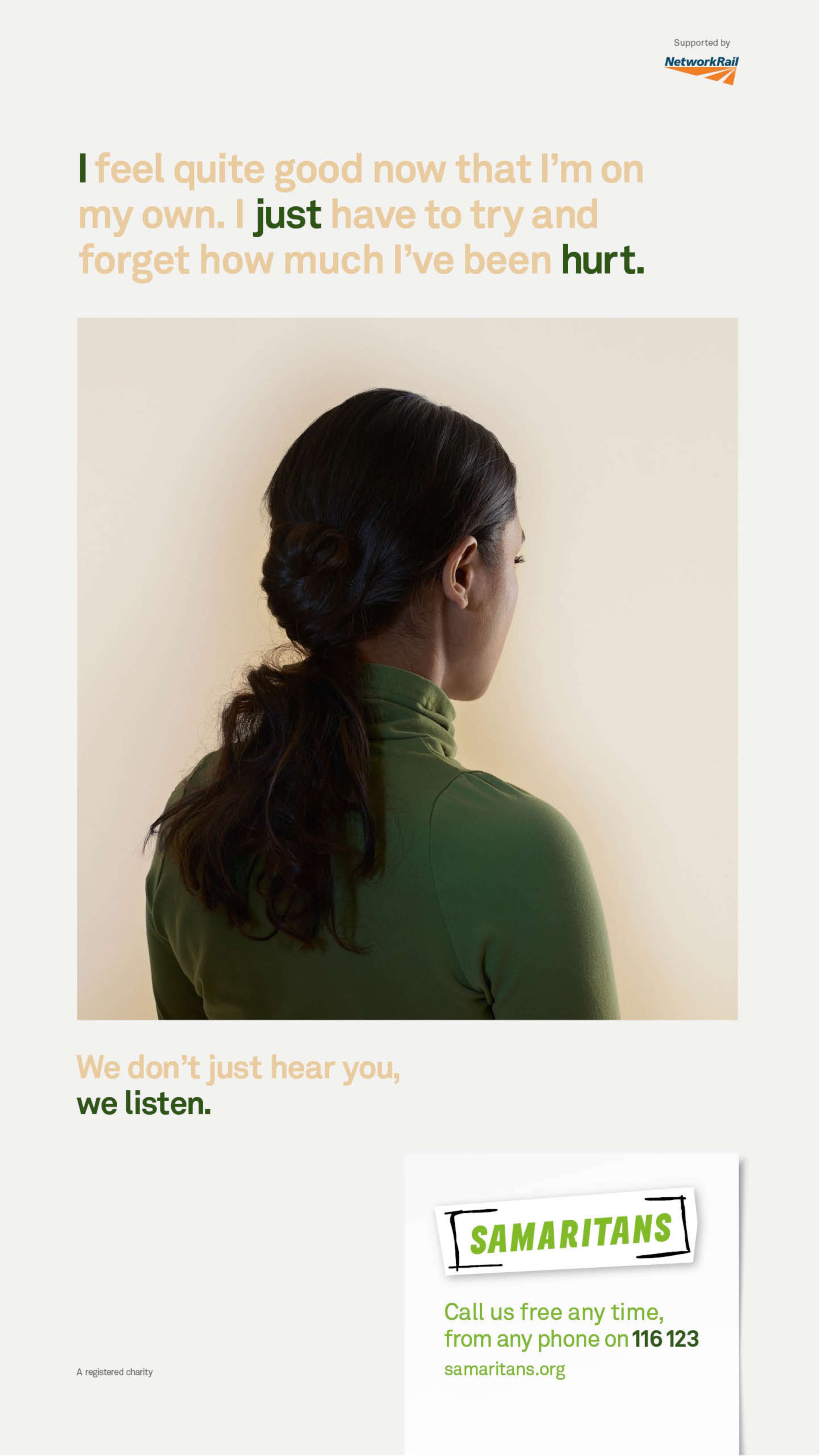 Samaritans - We Listen by MullenLowe Group UK