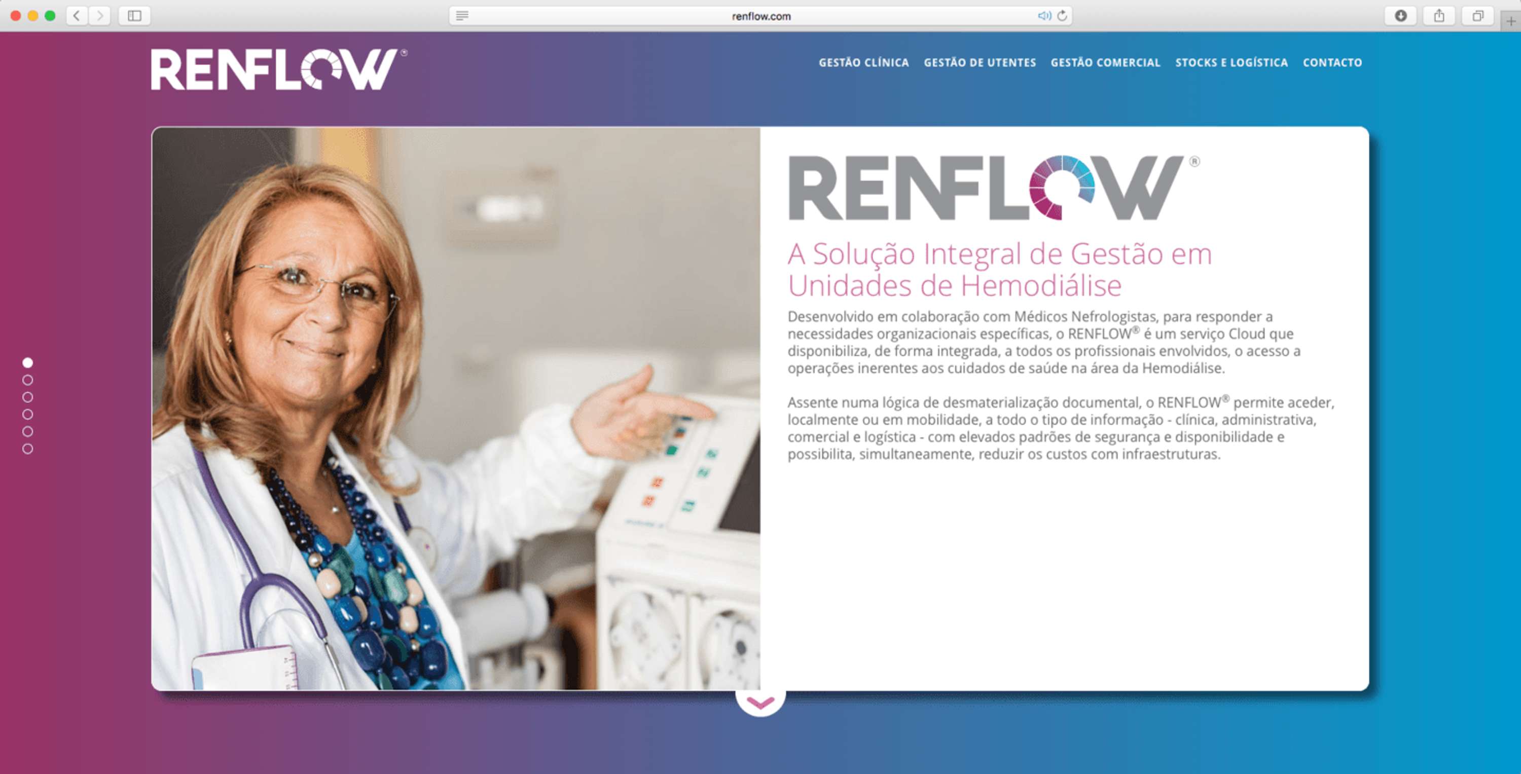 RENFLOW - Hemodyalisis Software by Inês Mourão