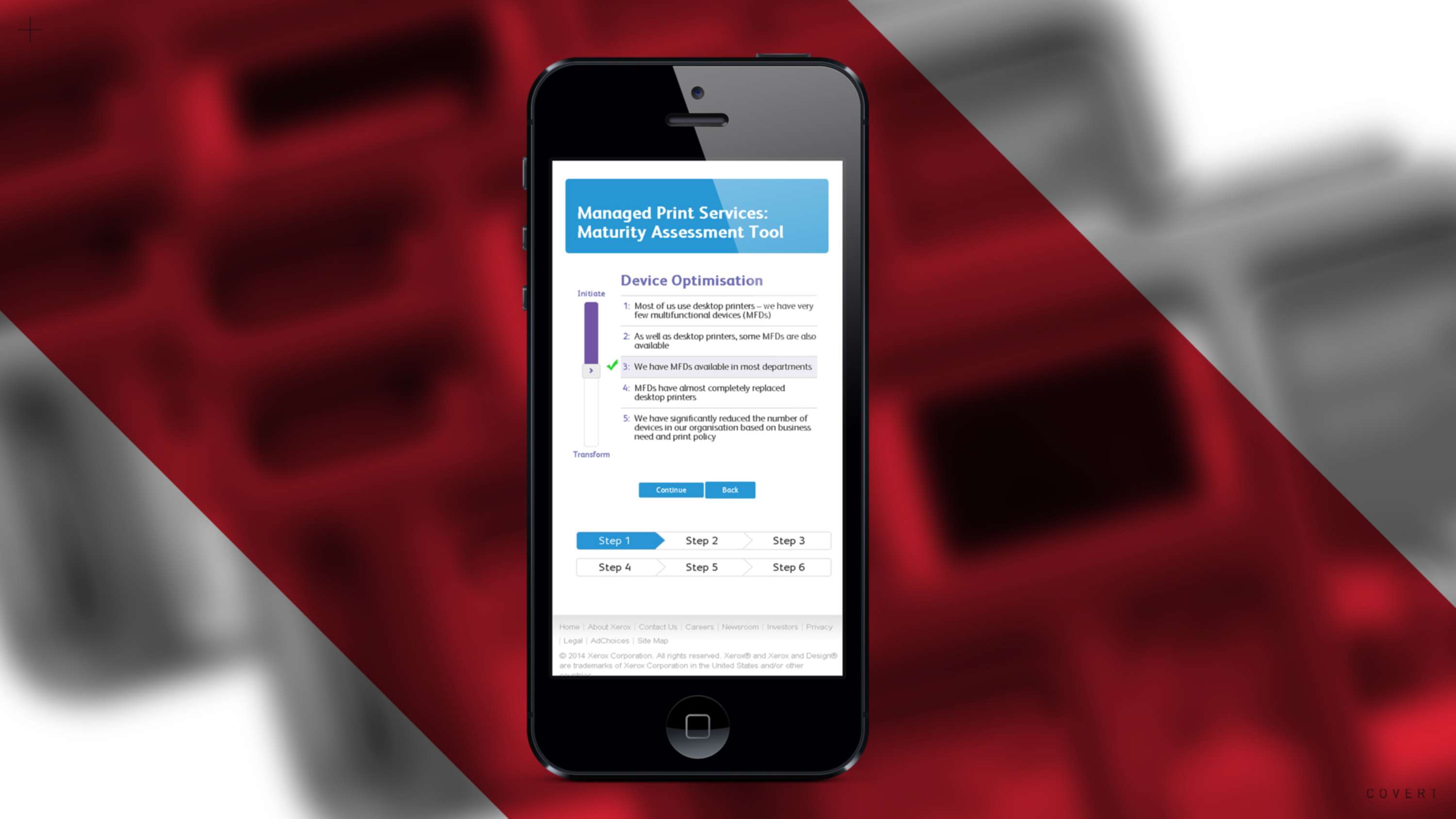 Xerox CPS Microsite Activation Portal by We Are Covert