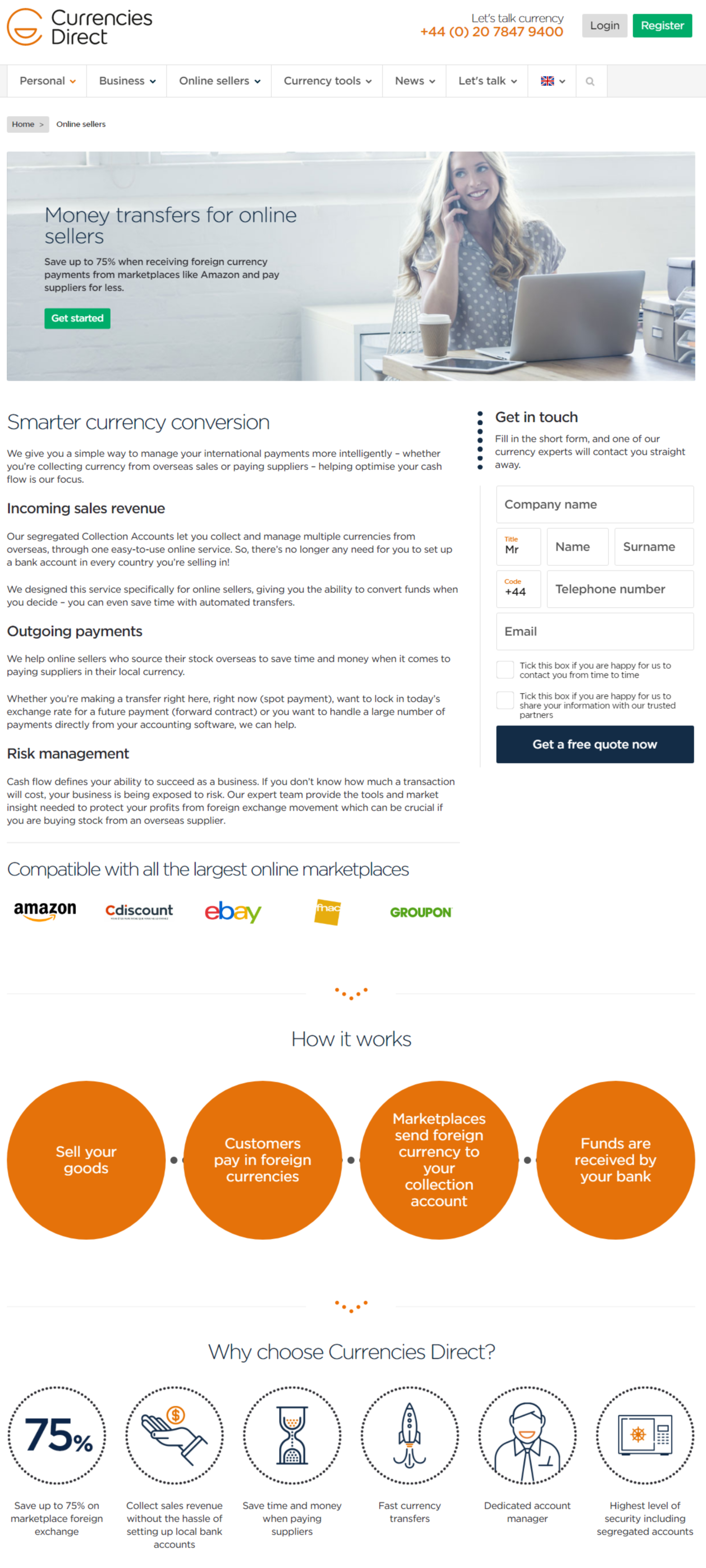 Currencies Direct Web Copy by James Walters