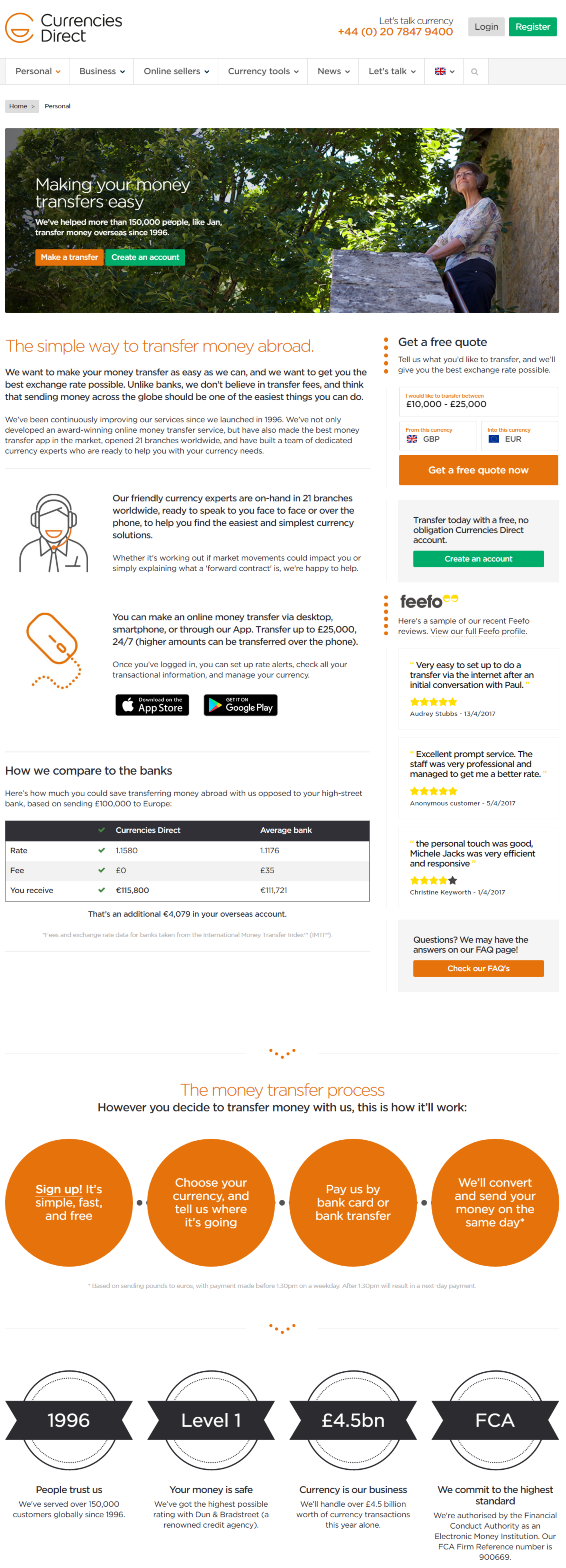 Currencies Direct Web Copy by James Walters