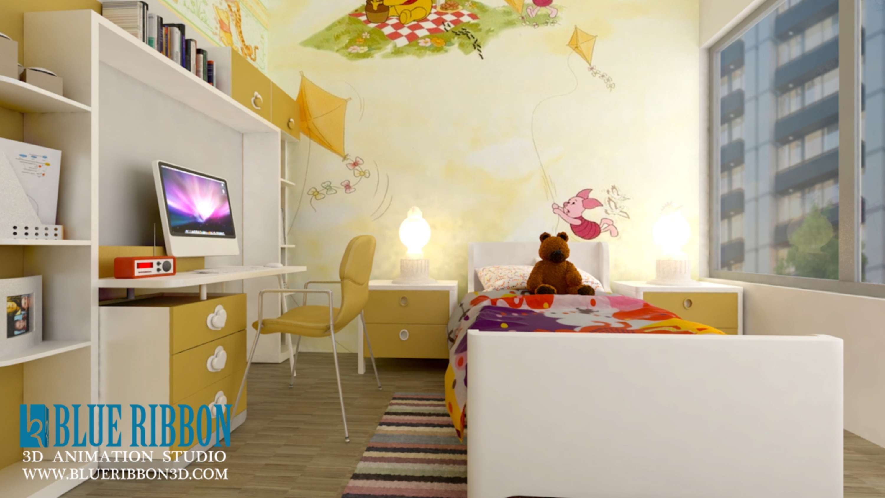 3d Interior rendering by Blueribbon animation studio