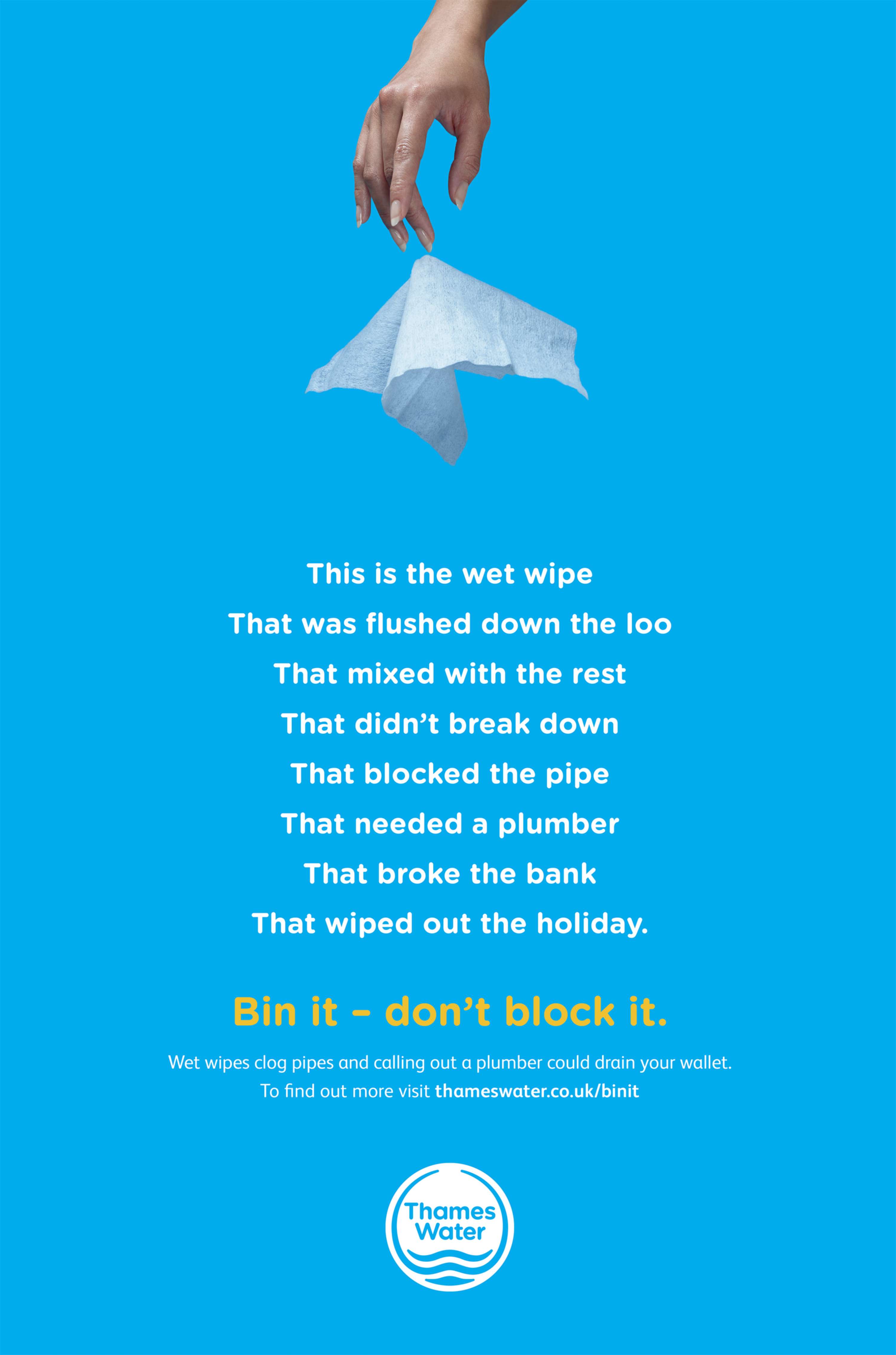 Bin it – don't block it. by 23red