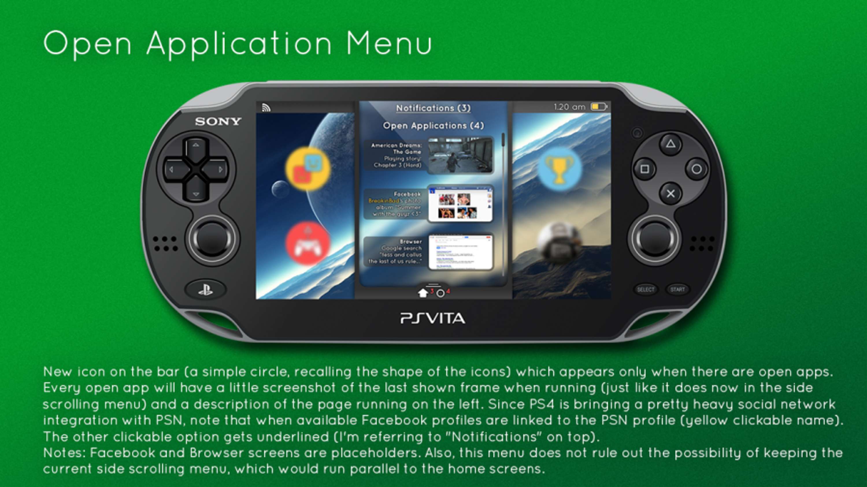 PSVita UI Redesign by Simone Di Fresco