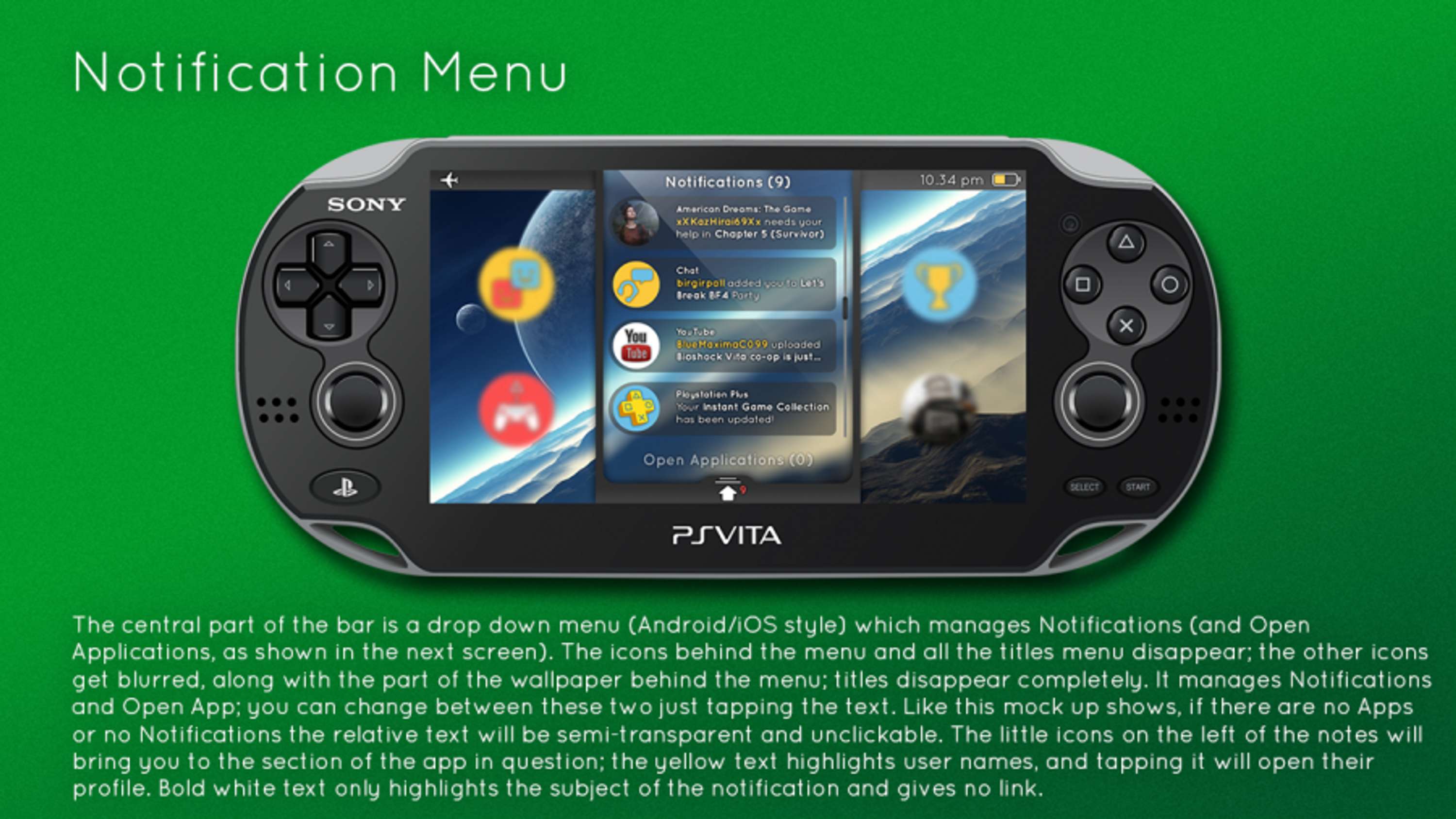 PSVita UI Redesign by Simone Di Fresco