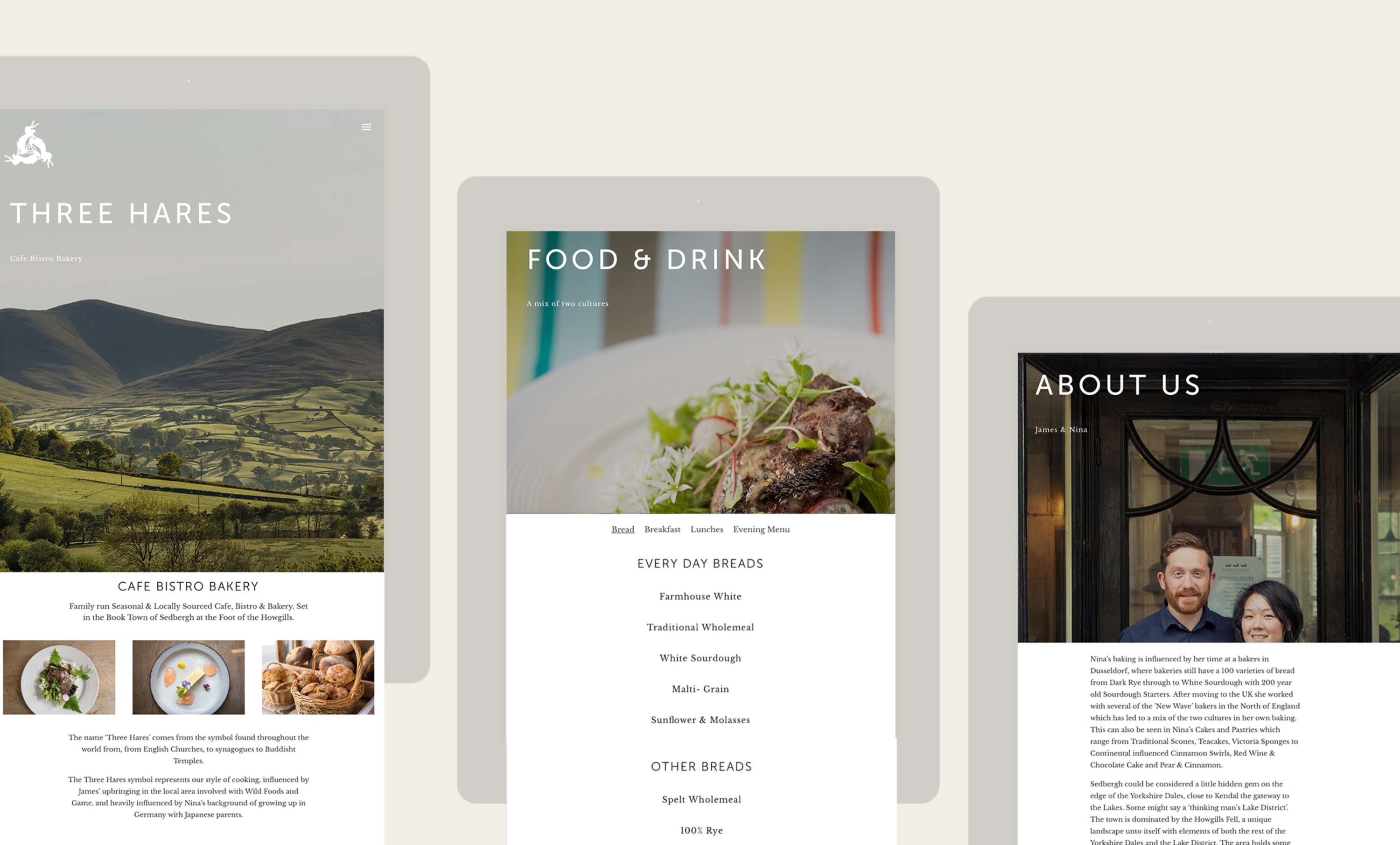 Three Hares Website by Off Grid