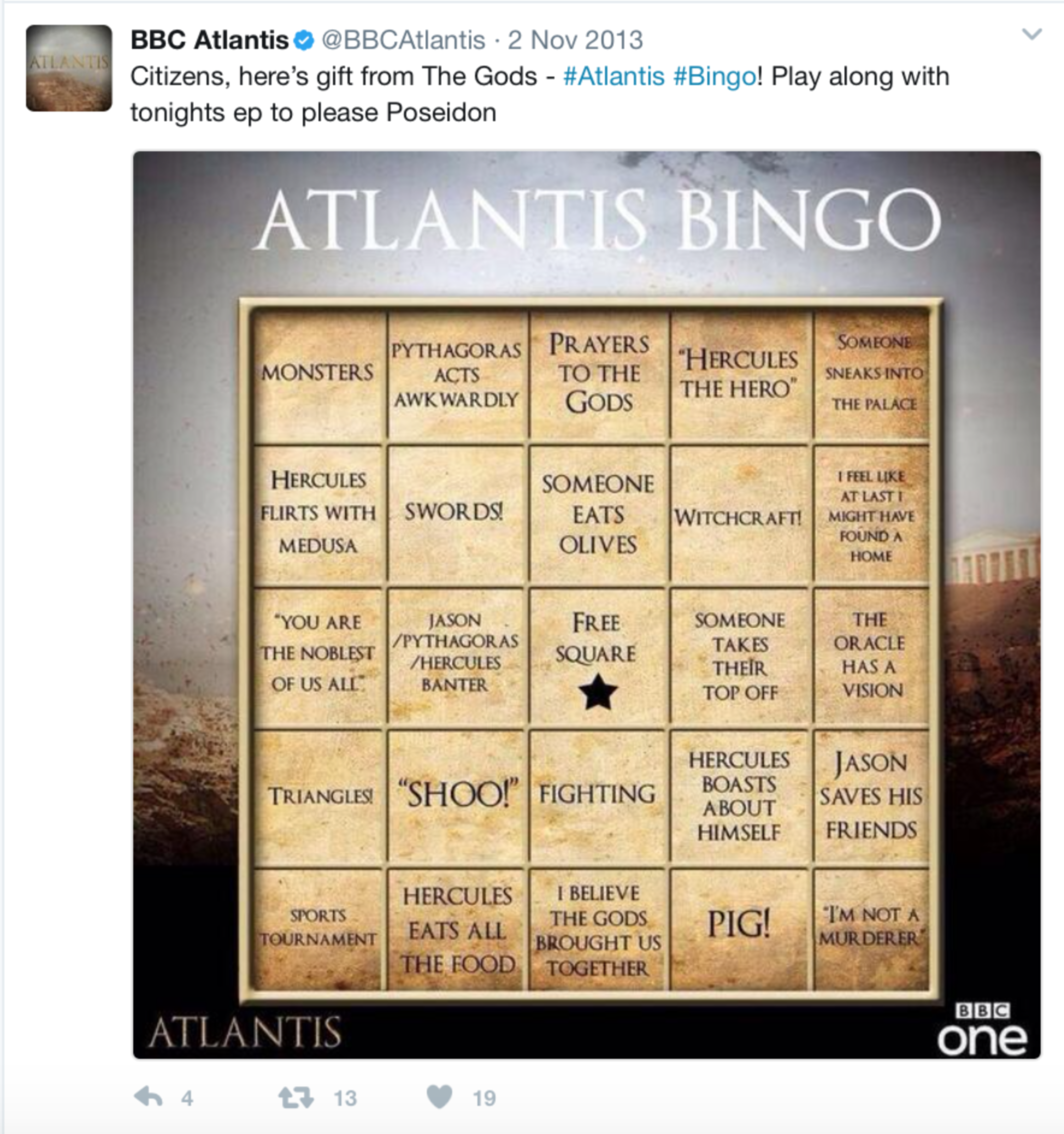 BBC Atlantis by Rebecca Pattinson