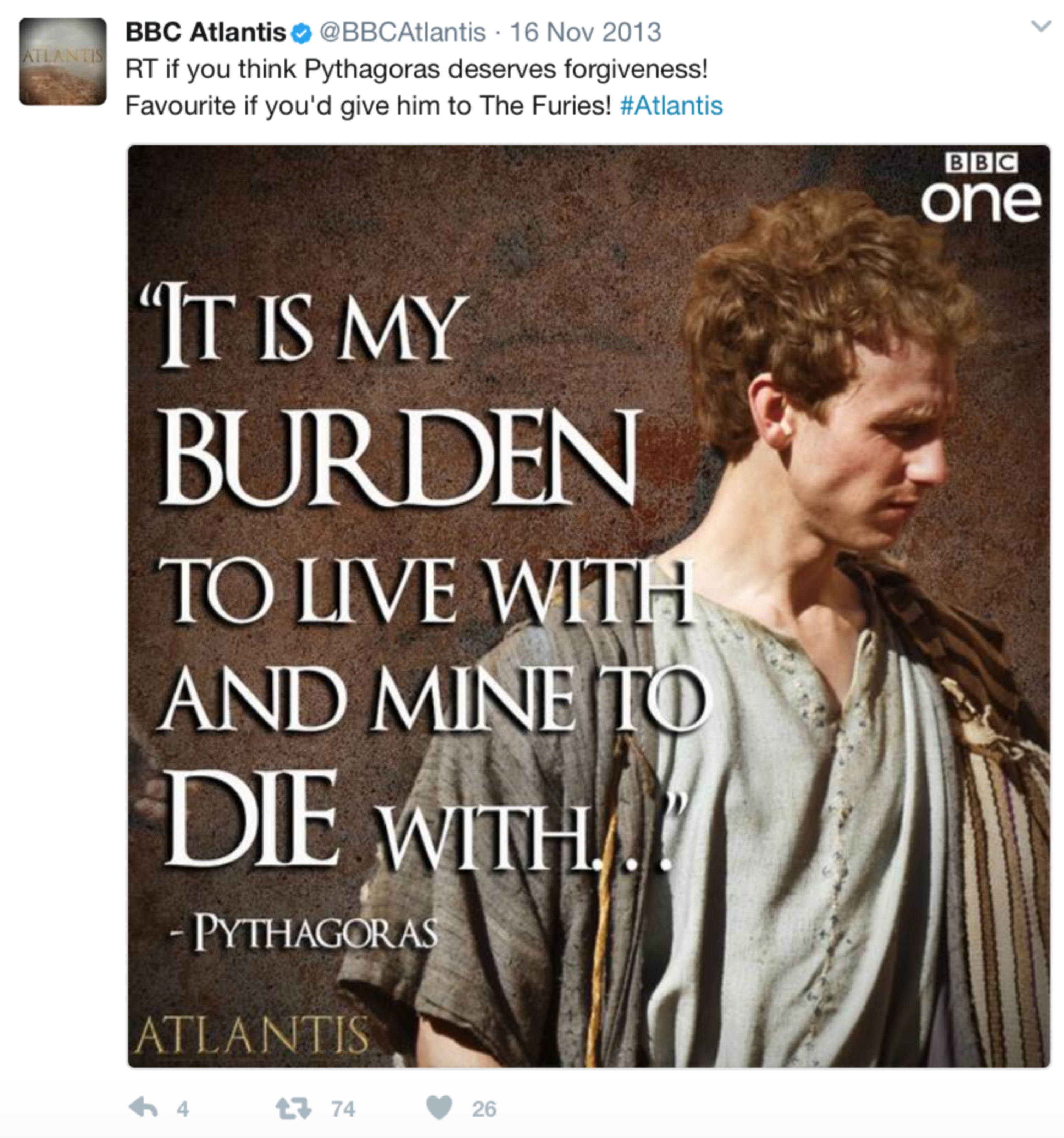 BBC Atlantis by Rebecca Pattinson