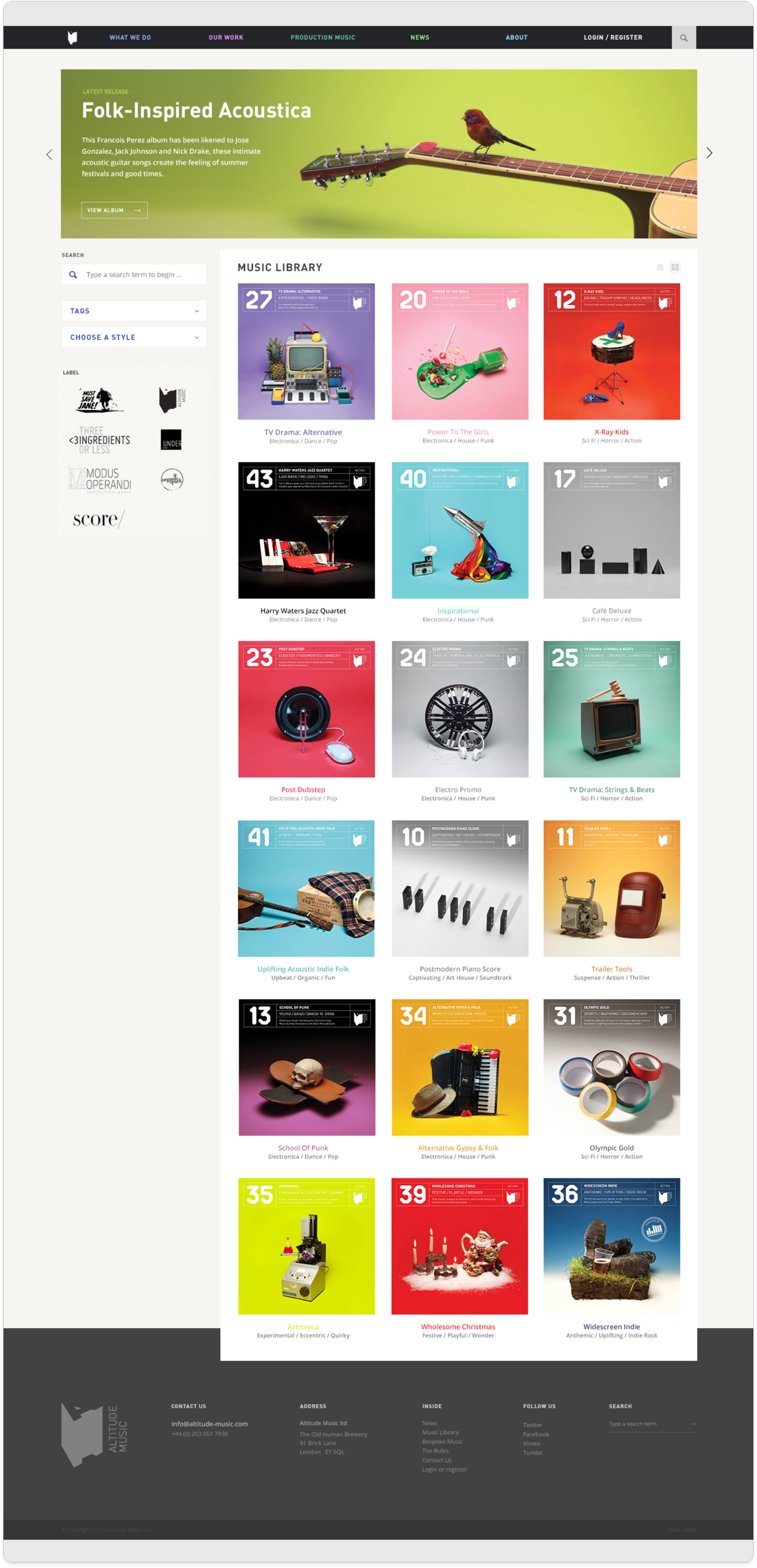 Altitude Music Website by Michal Palys-Dudek