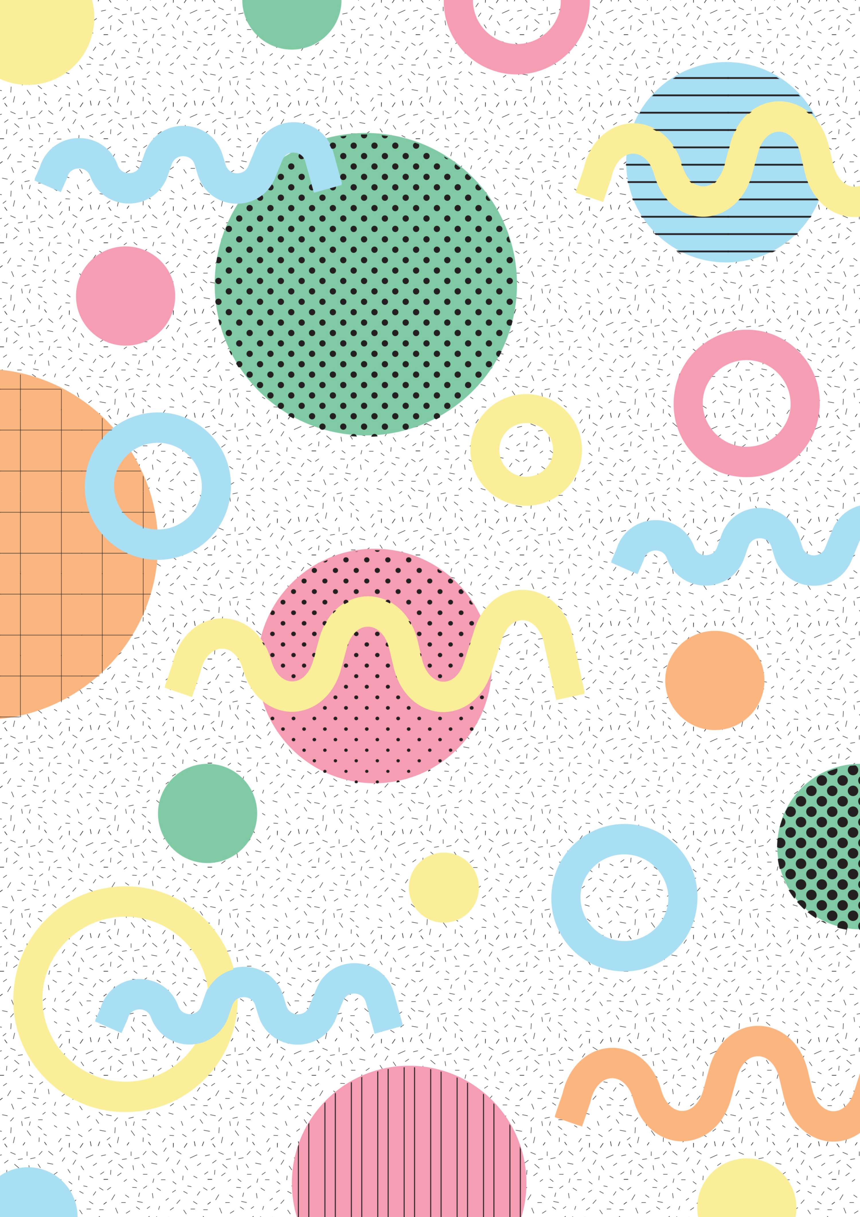 Memphis inspired patterns by Lisa L