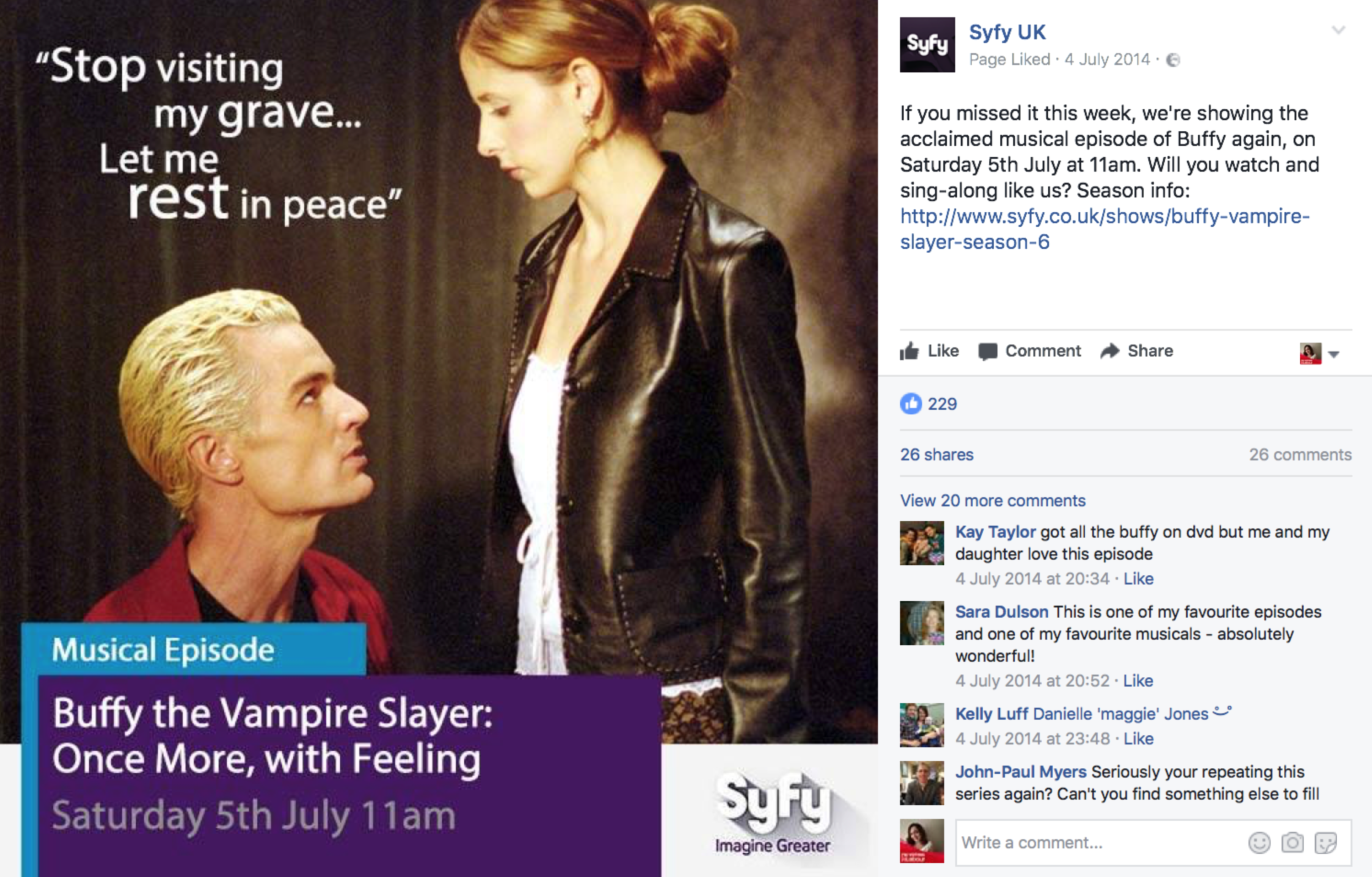 Syfy Channel by Rebecca Pattinson