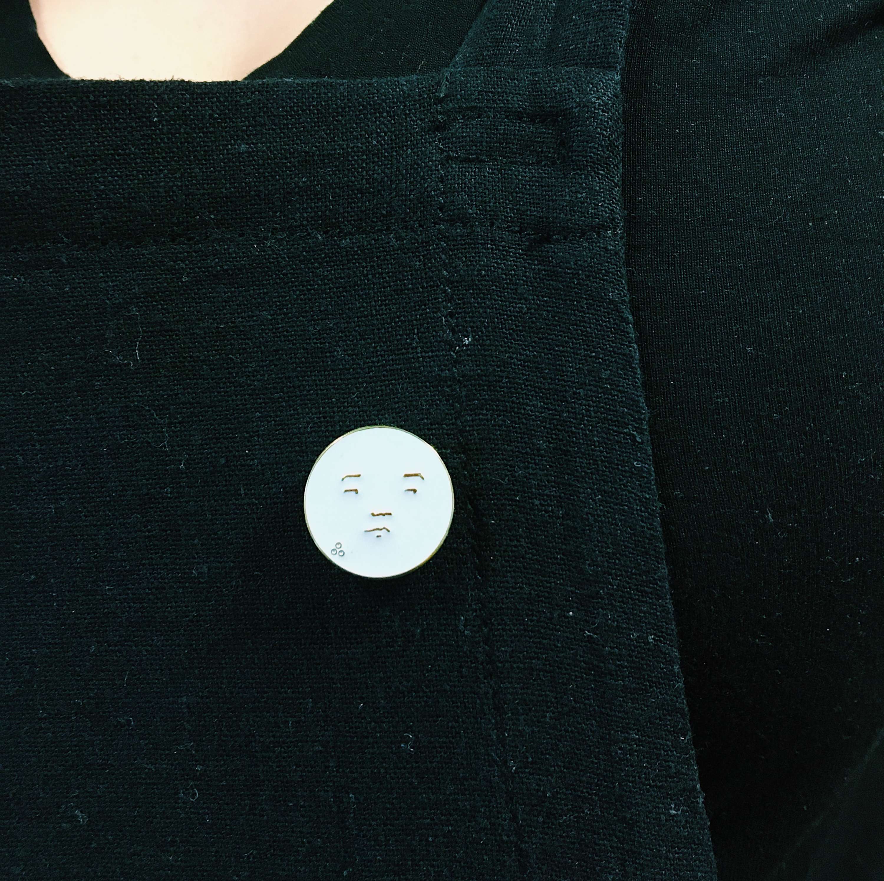Mr Moon Pin by Hannah Fitzsimons
