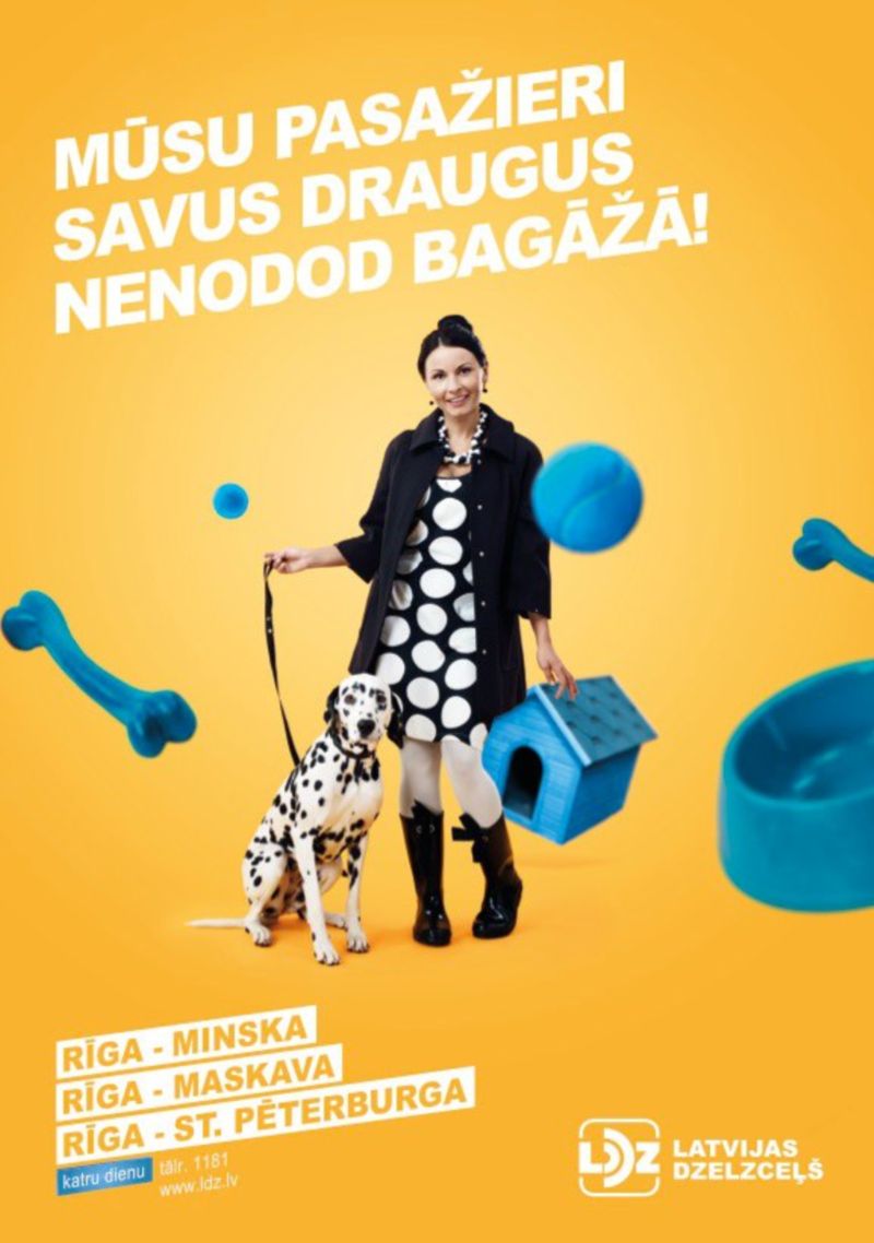 "Latvian Railways" campaign by Eliza Trumpe