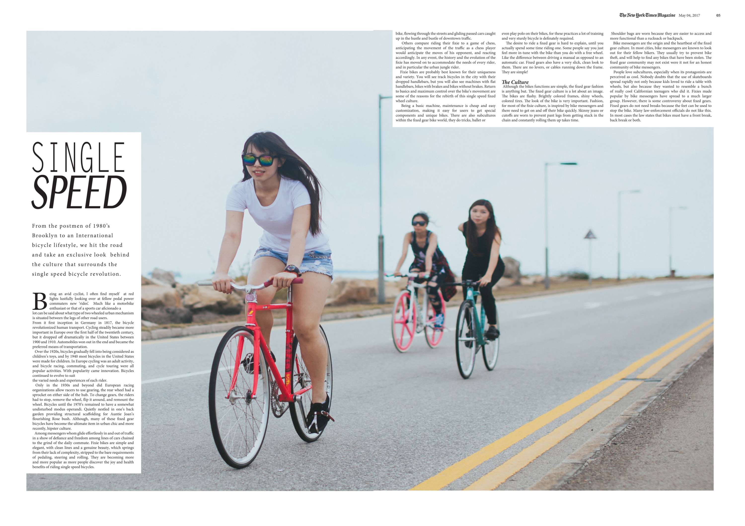 NY Times Magazine Brief: Single Speed. by Murray Aston