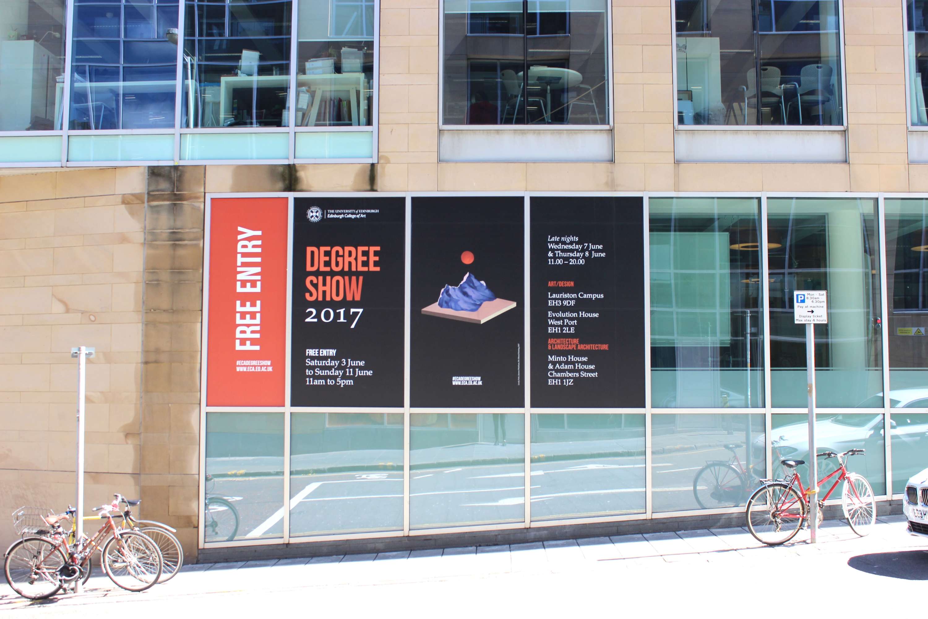 Degree Show Advertisement by Joanna Wickham