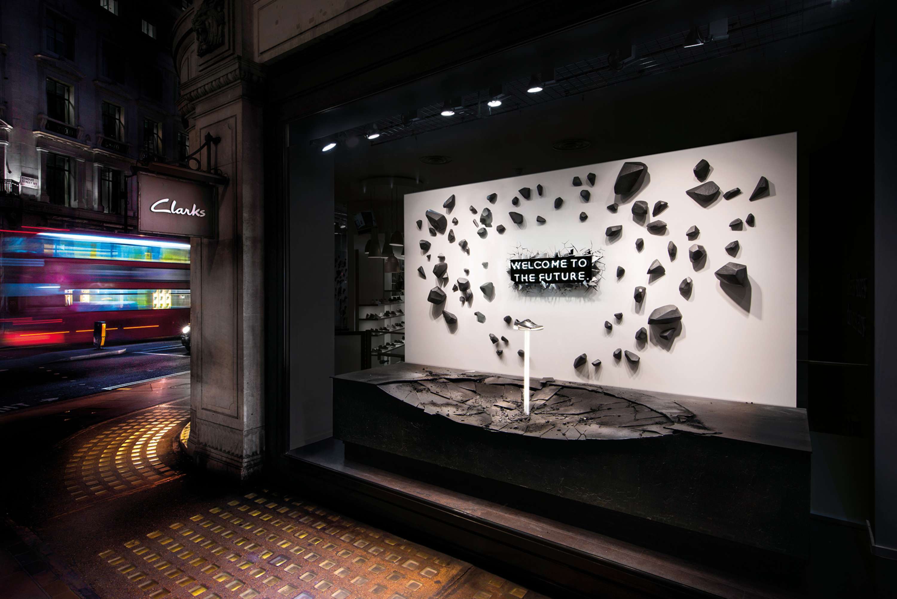 Welcome to the Future Window by Clarks