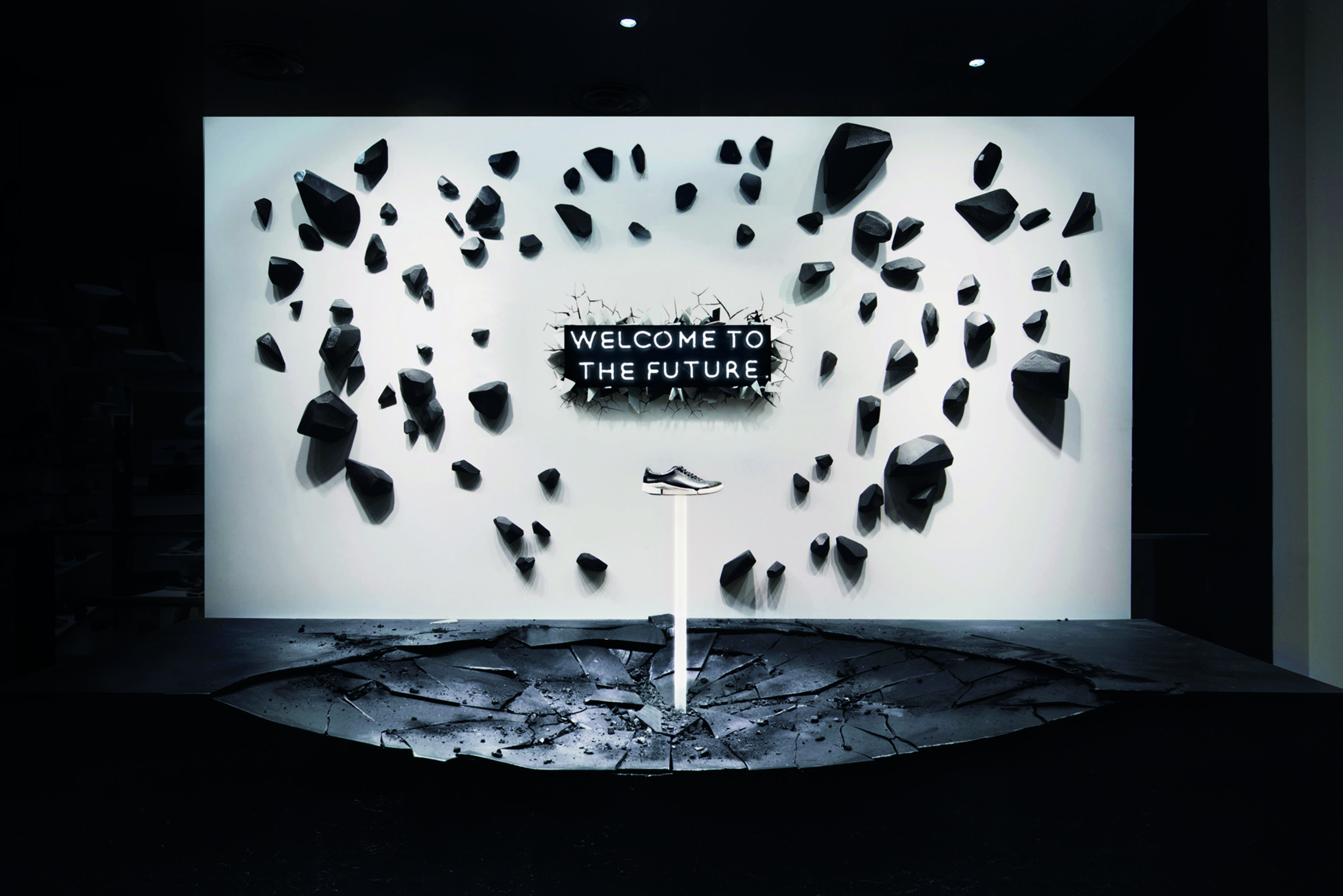 Welcome to the Future Window by Clarks