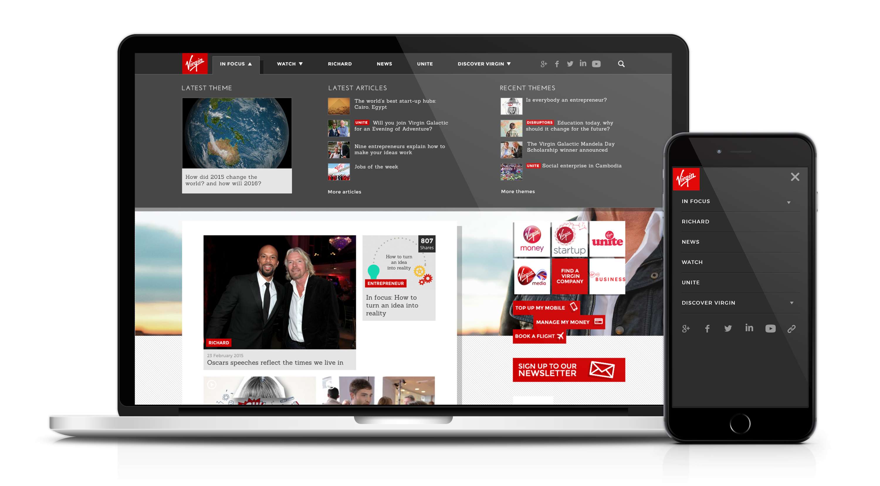 Redefining Virgin's content platform & corporate hub by Will Biggs