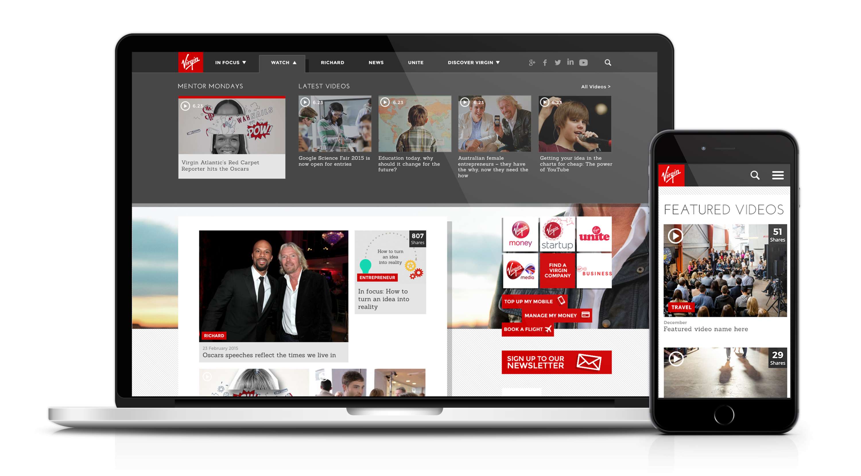 Redefining Virgin's content platform & corporate hub by Will Biggs