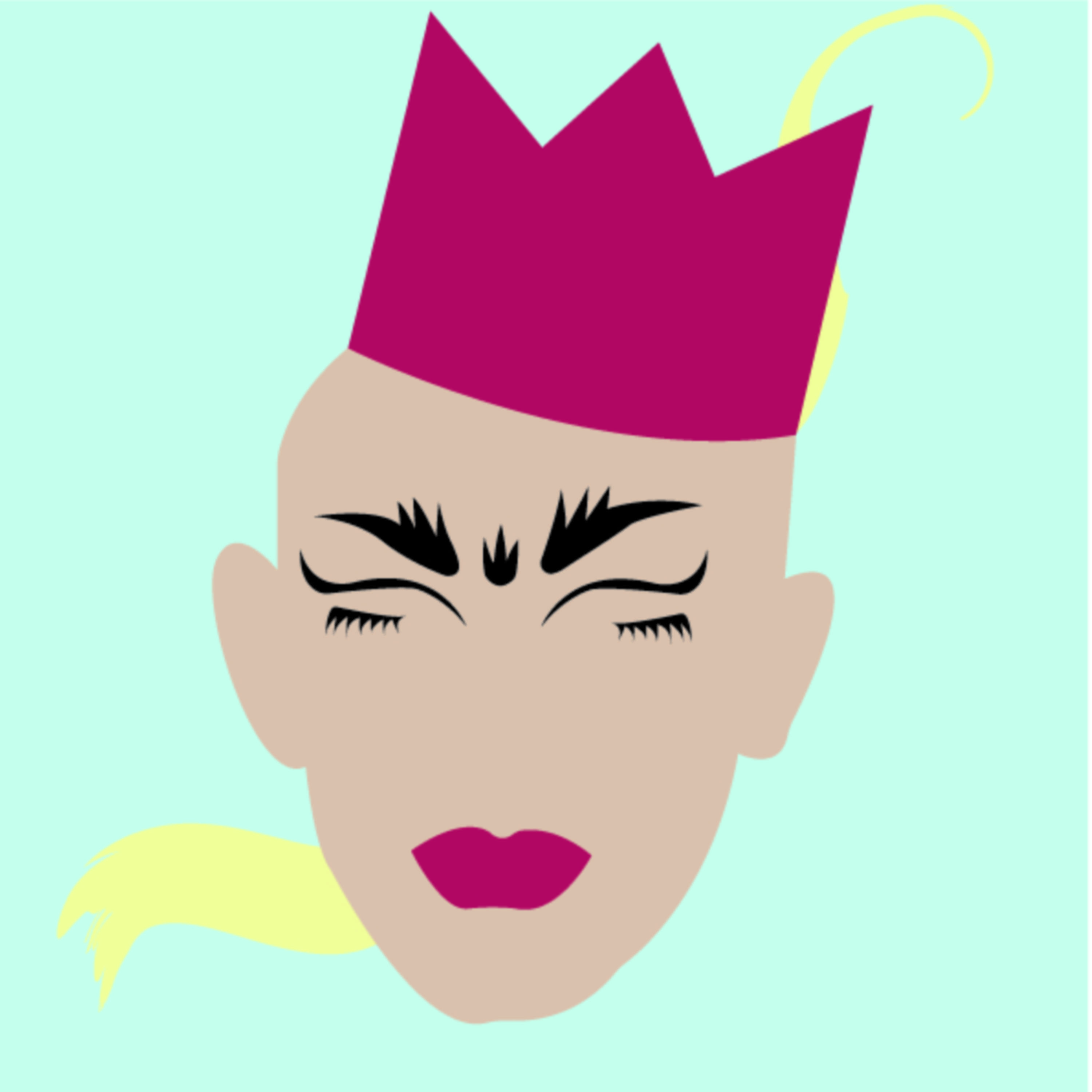 Drag queen Vector work by Imogen Hayes