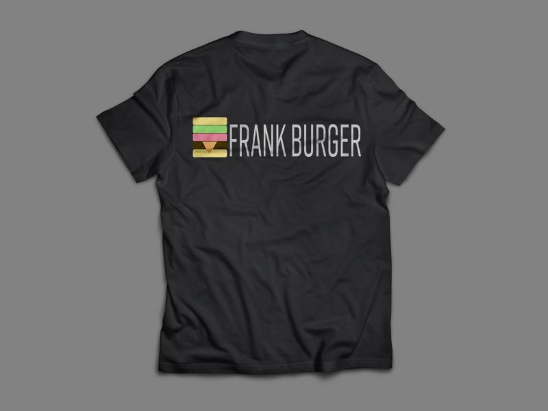 Fake burger company branding by Imogen Hayes