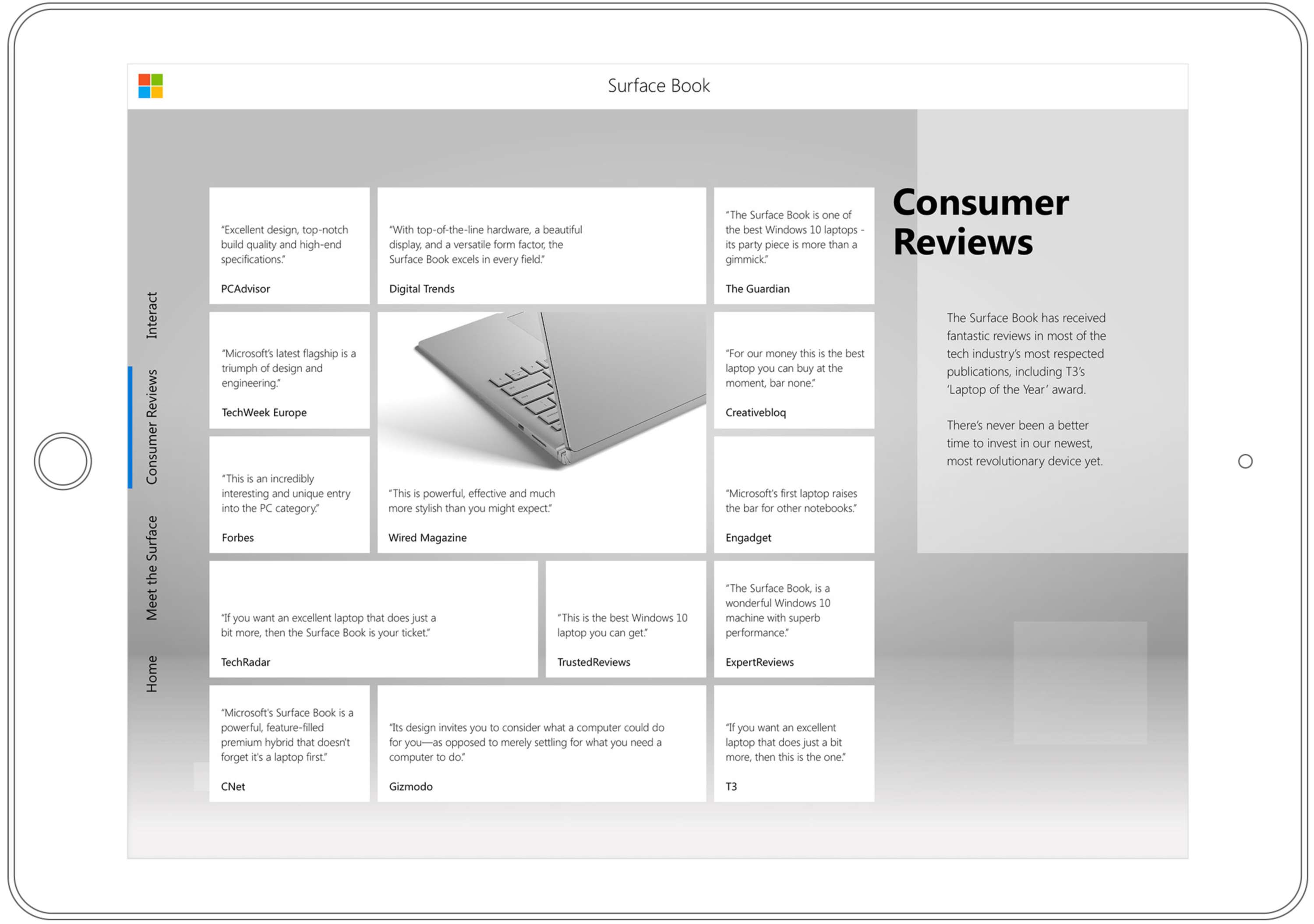 Microsoft - Surface Book Sales Presentation (Initial Work & Extended Concept) by James Samuel-Camps