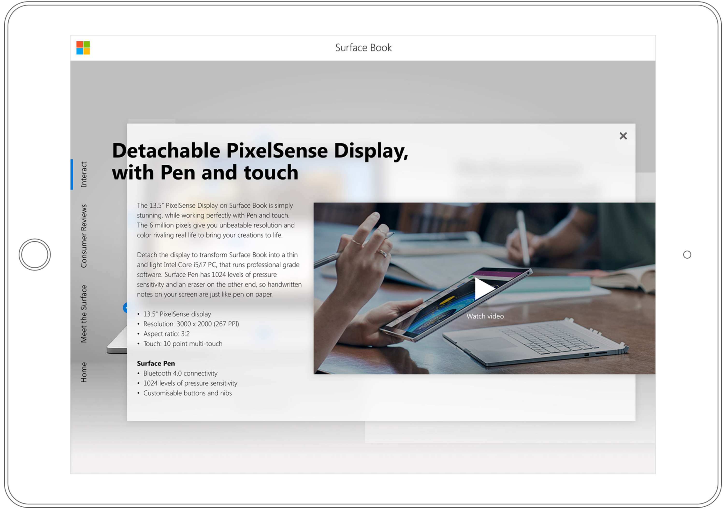 Microsoft - Surface Book Sales Presentation (Initial Work & Extended Concept) by James Samuel-Camps