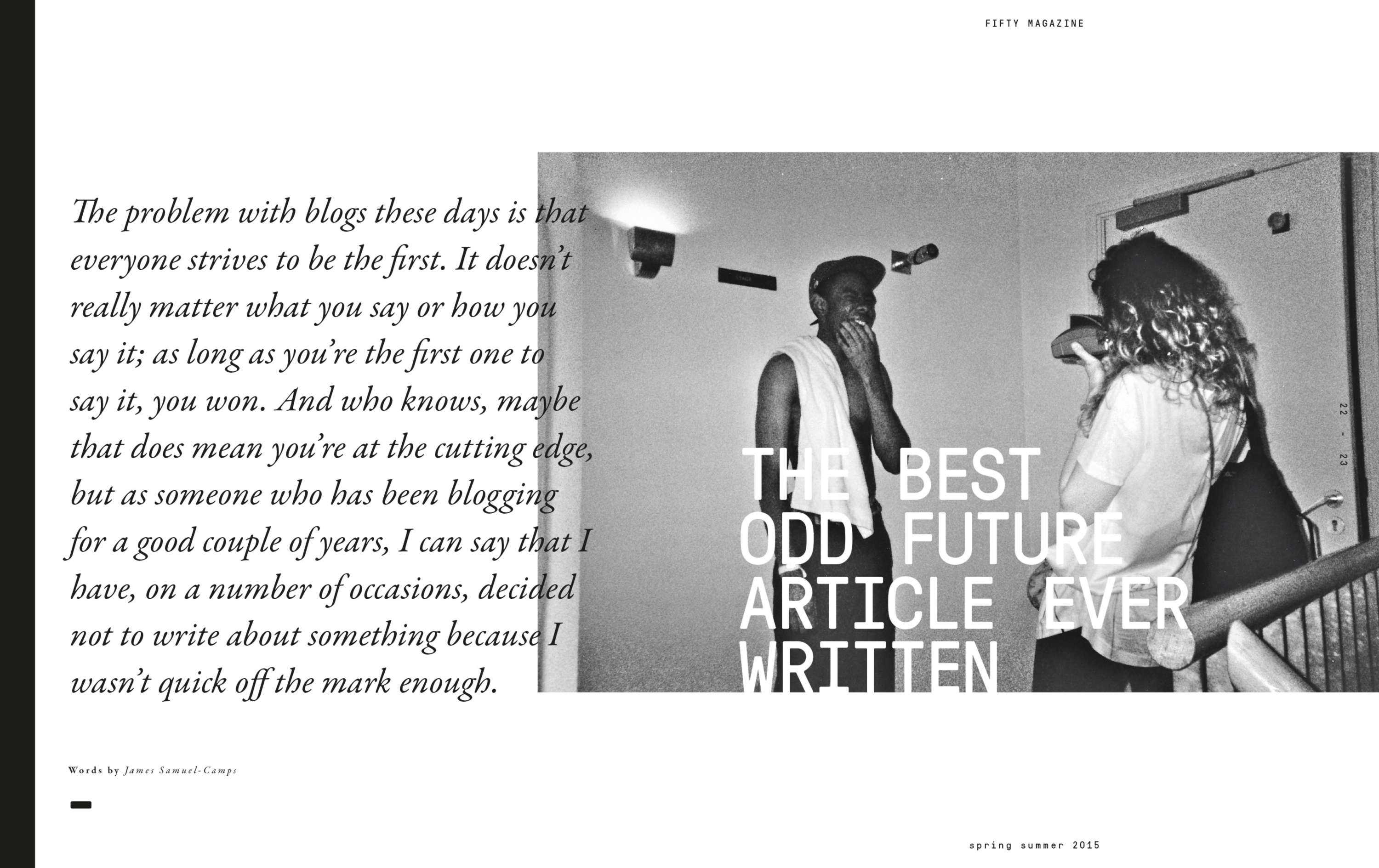 Fifty Magazine (Editorial Concept) by James Samuel-Camps