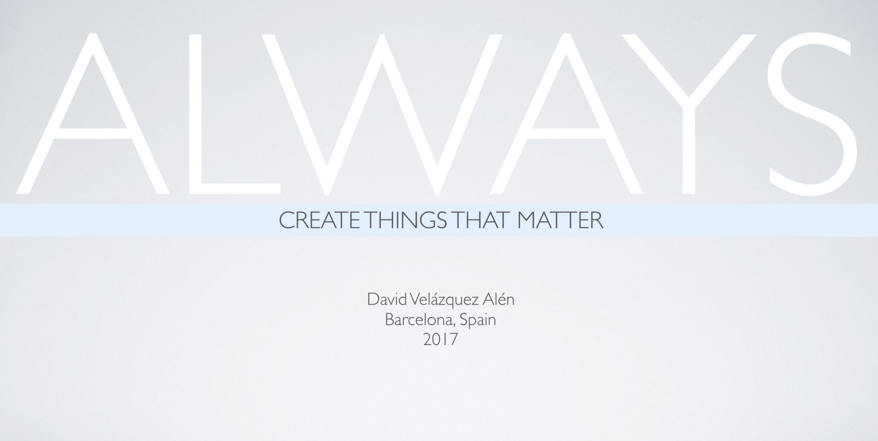 Concept building, branding and integrated strategy for US brand by David Velázquez Alén