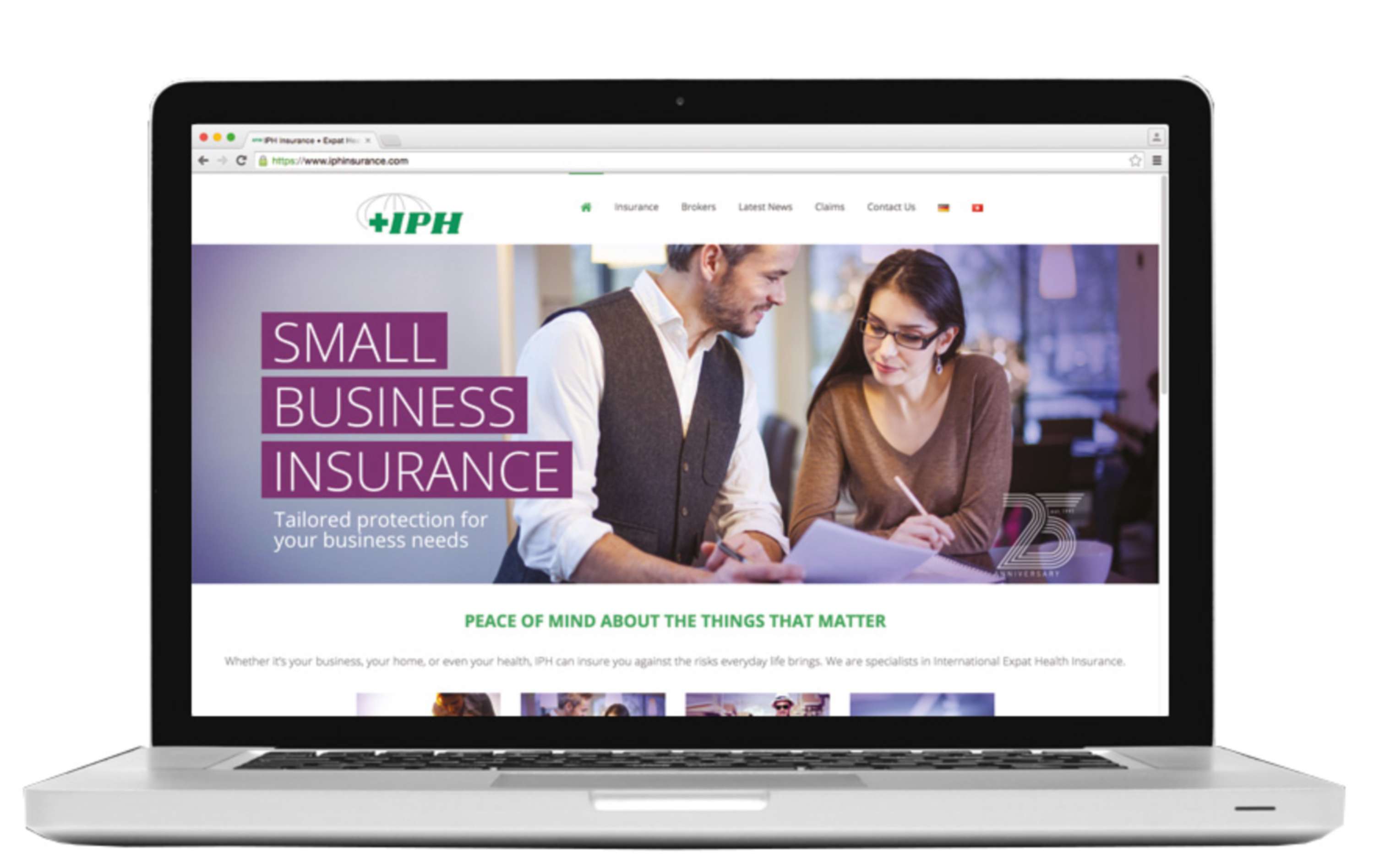 IPH Insurance - Responsive website by ken davidson