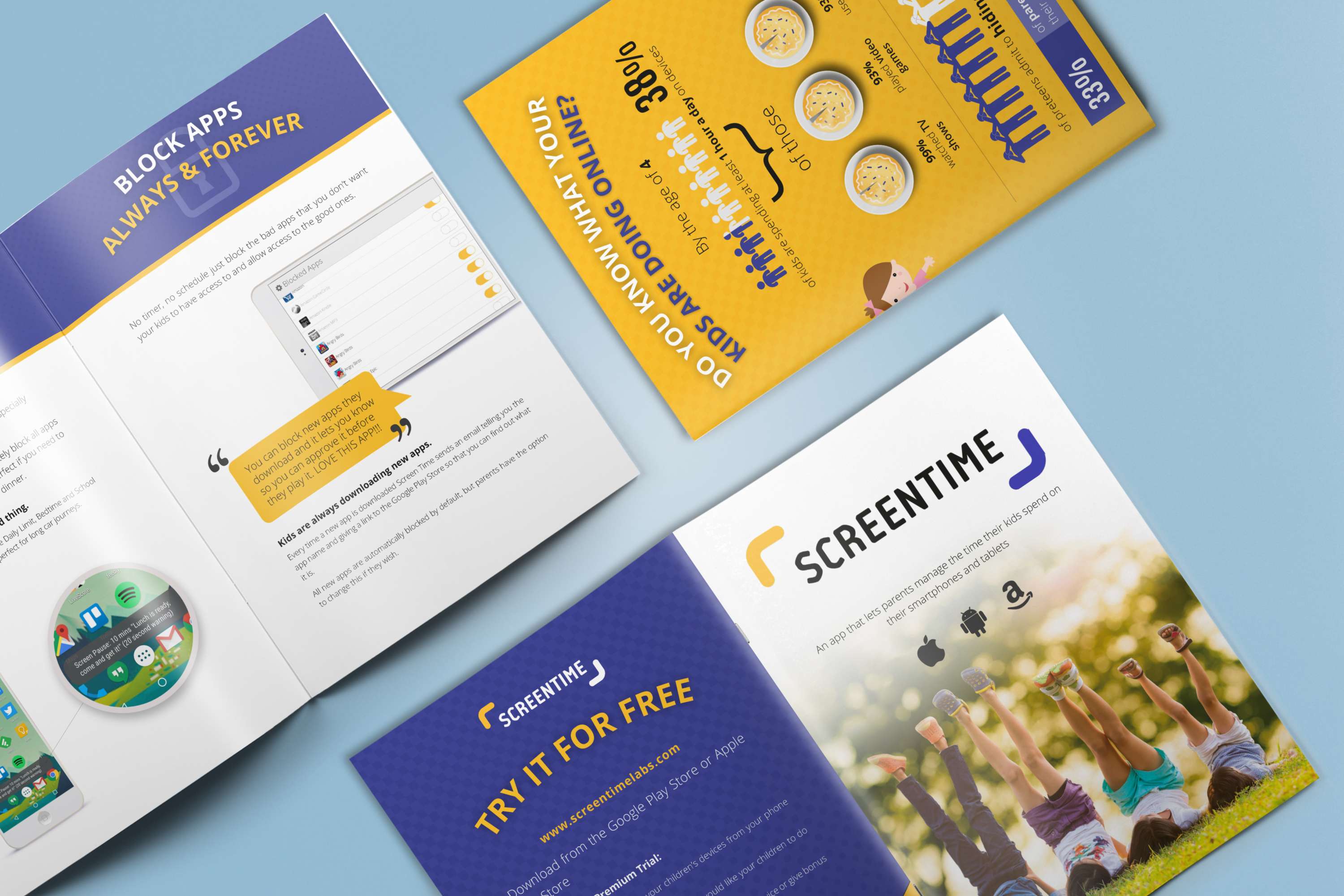 Brochure for Screentime Labs by Anisa Patel