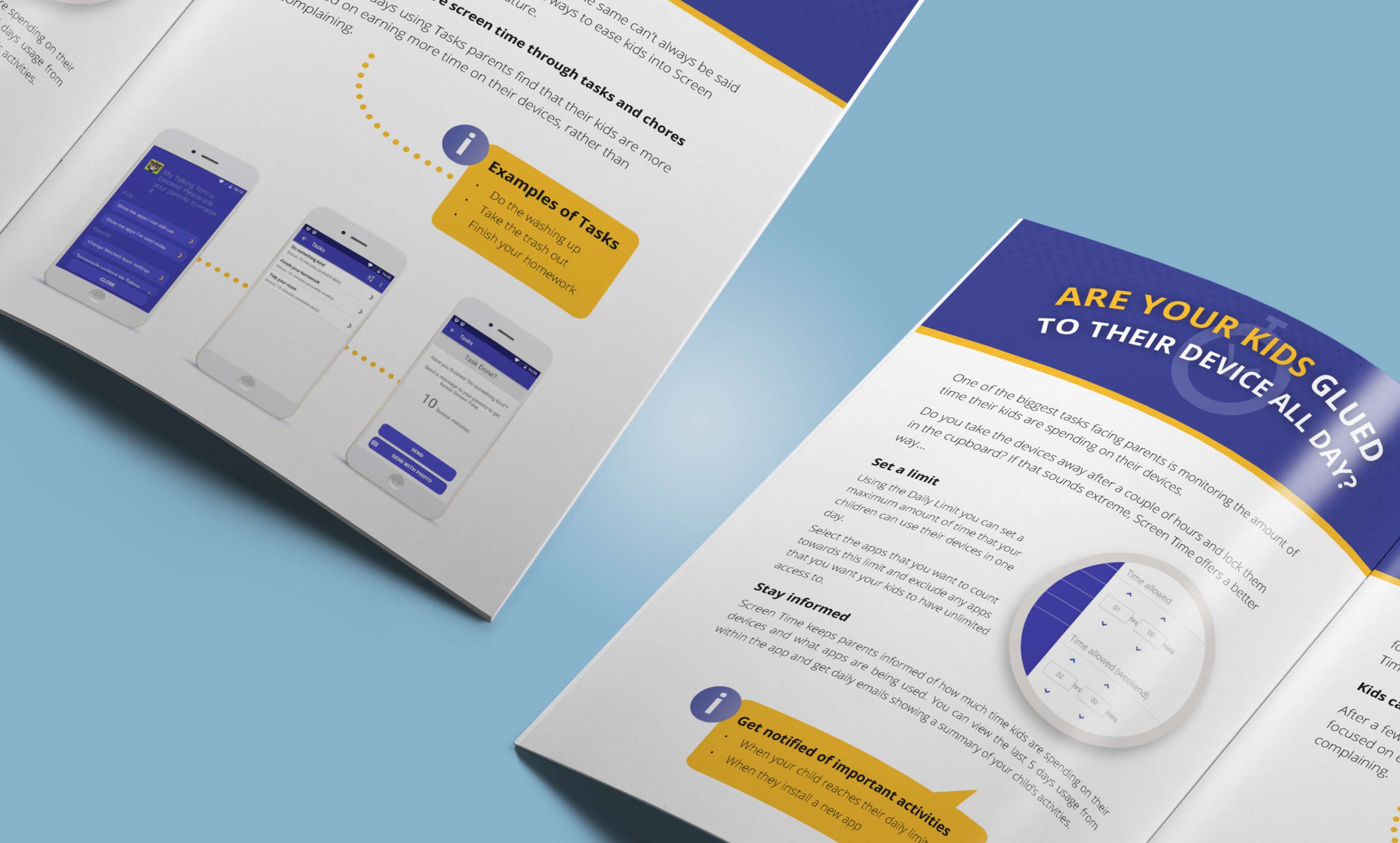 Brochure for Screentime Labs by Anisa Patel