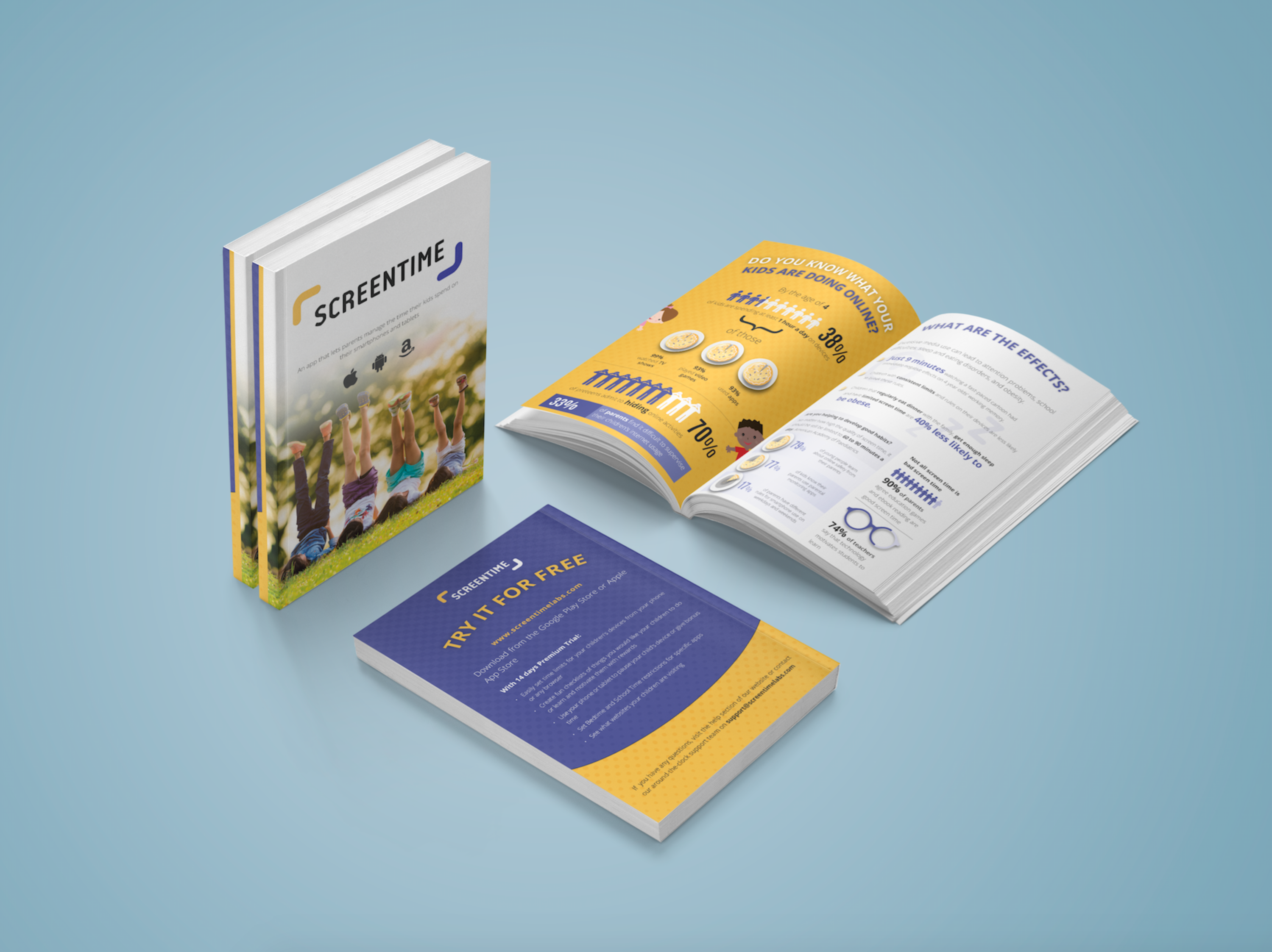 Brochure for Screentime Labs by Anisa Patel
