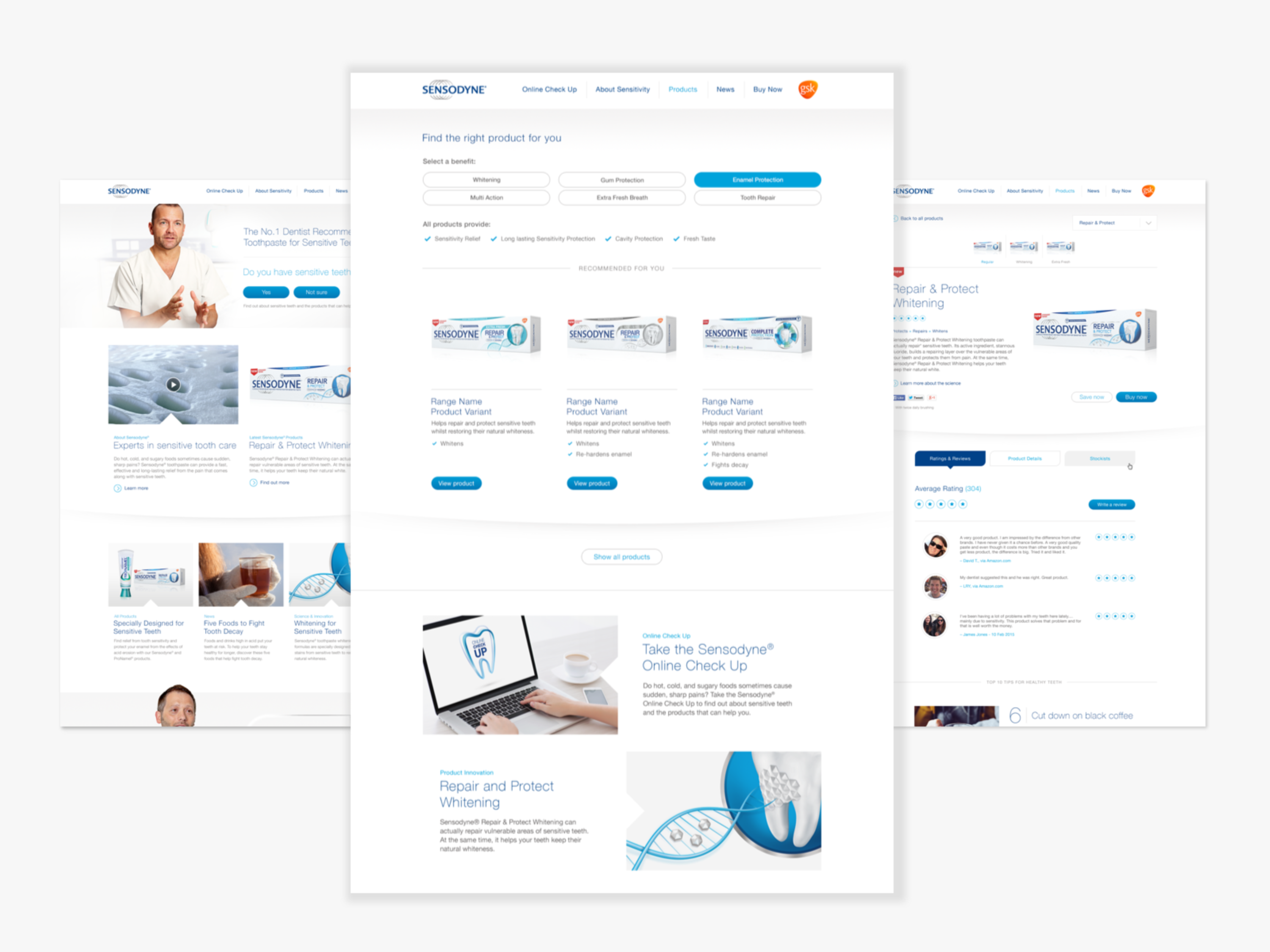 Sensodyne - Responsive Website by Jenna Law | Plexus Design