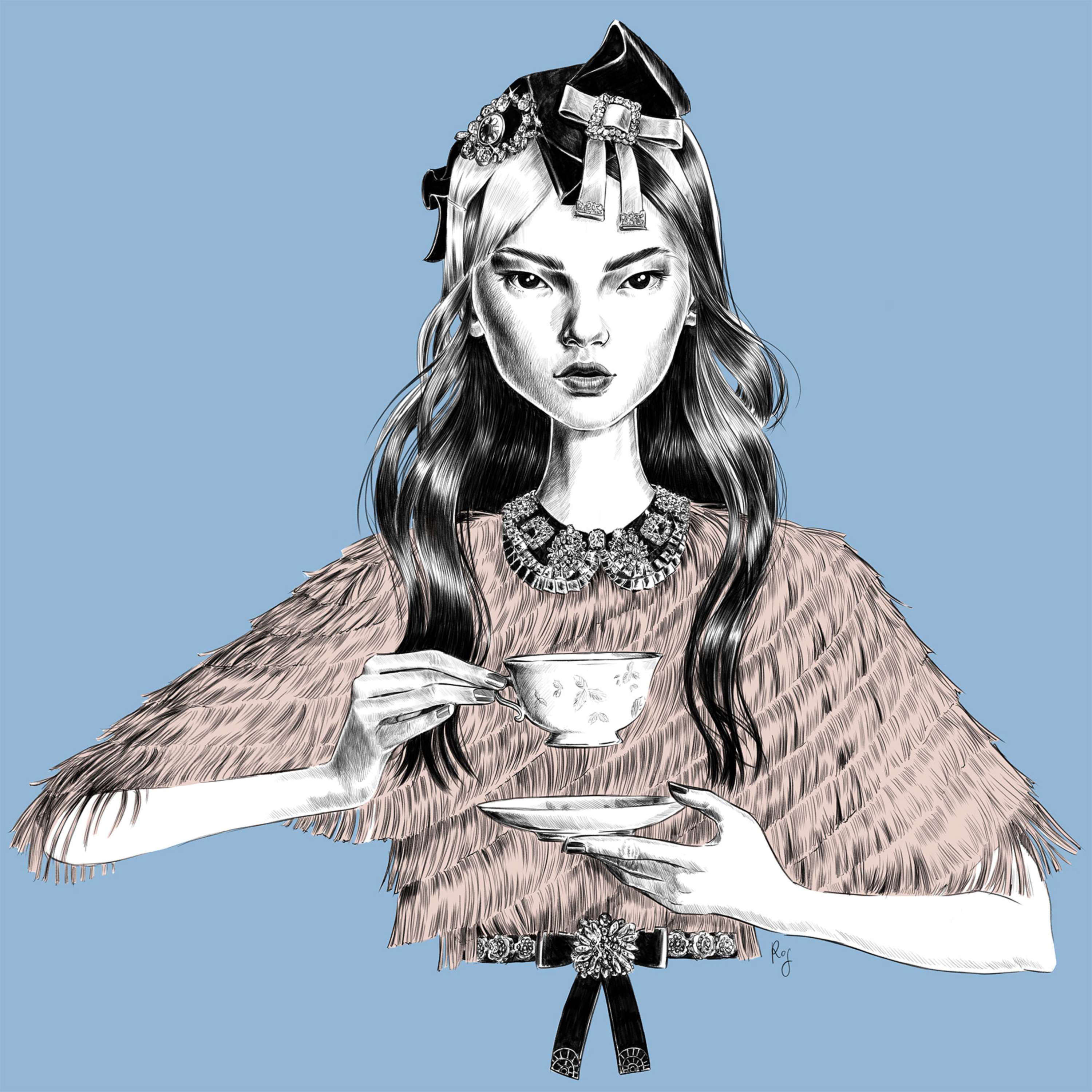 Alice in Wonderland by Rosalba Cafforio