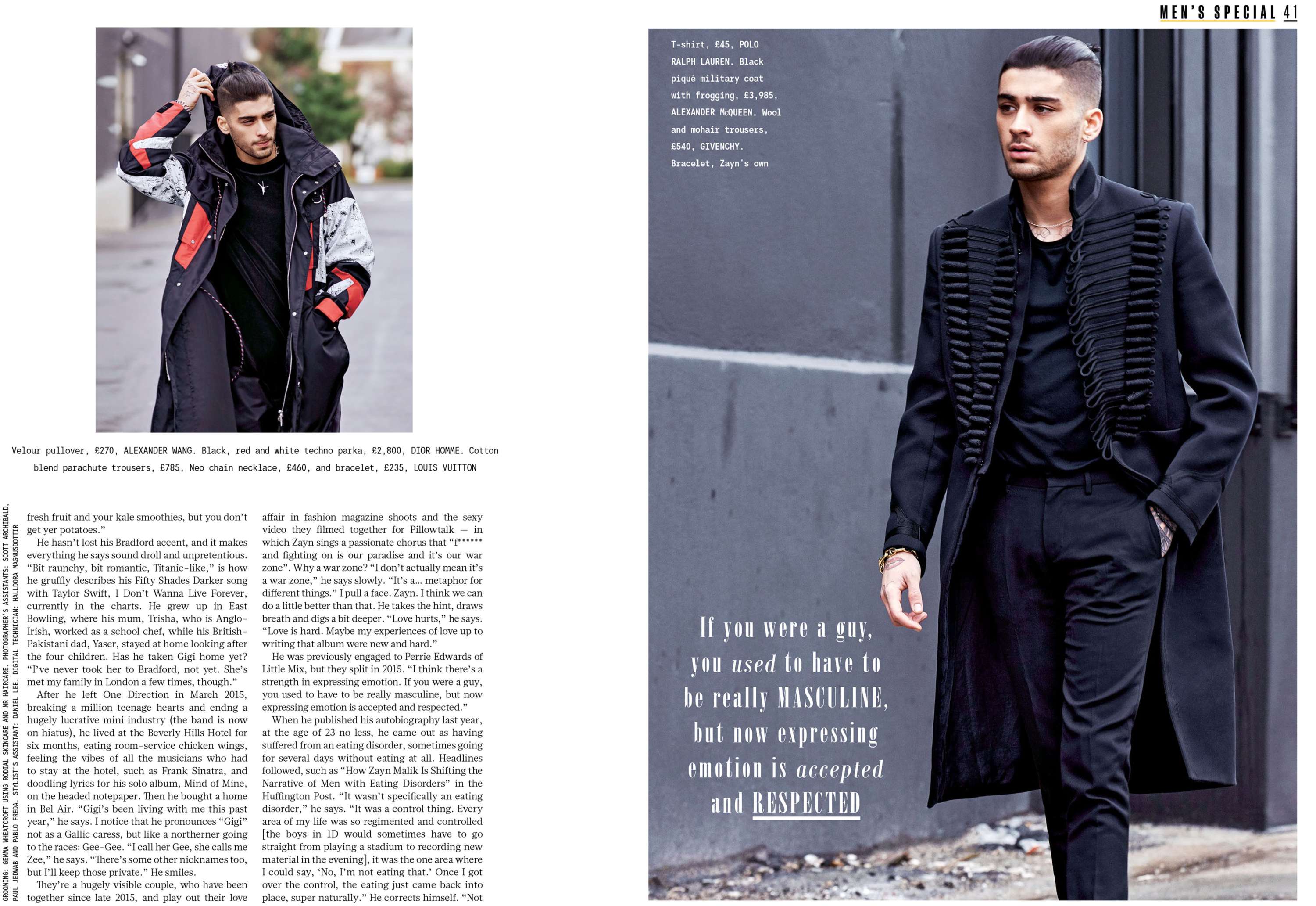 Zayn Malik On The Sunday Times Style Wearing Louis Vuitton Jacket – PAUSE  Online