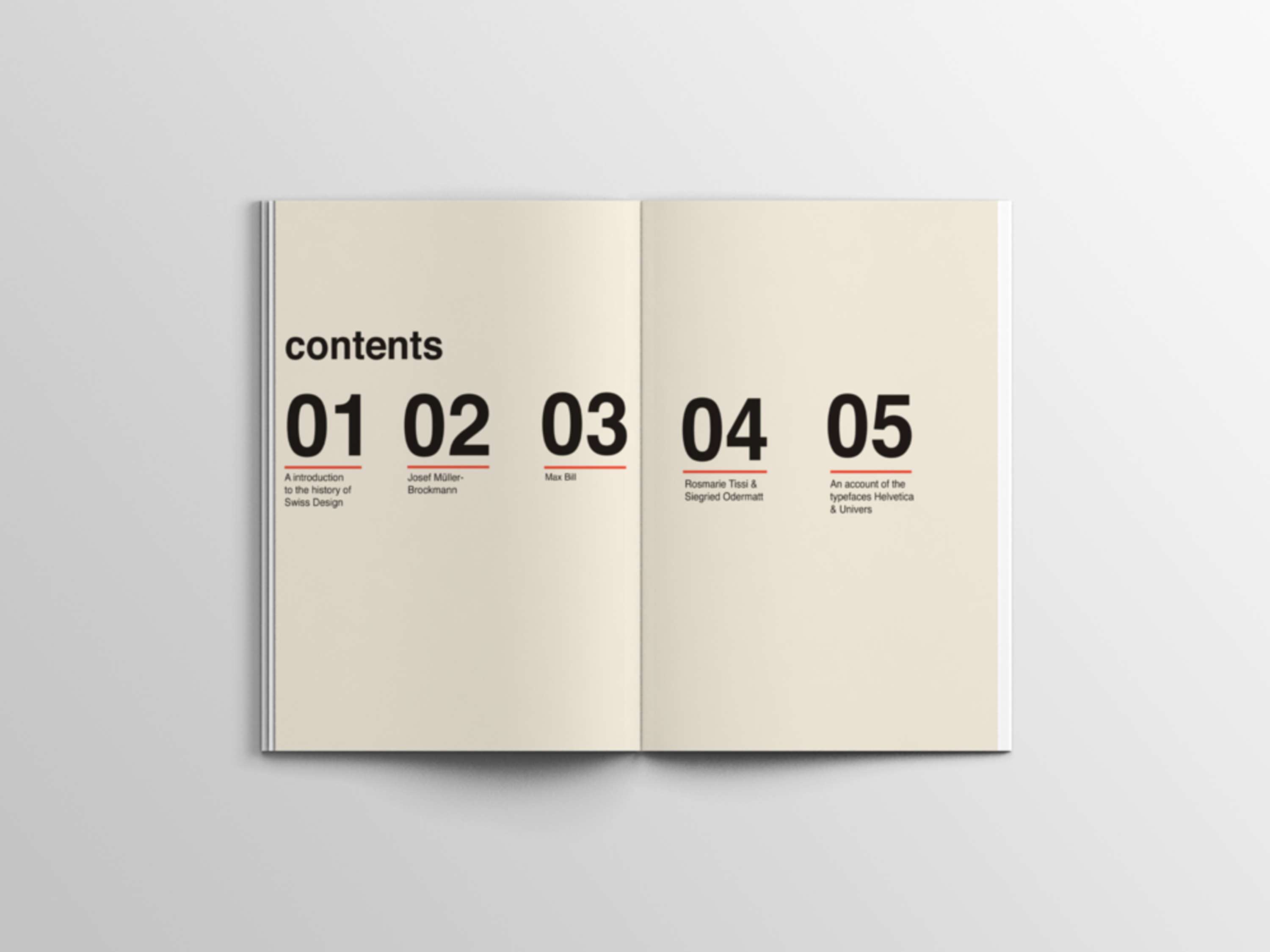 Swiss Design Booklet by Amy Knowlton