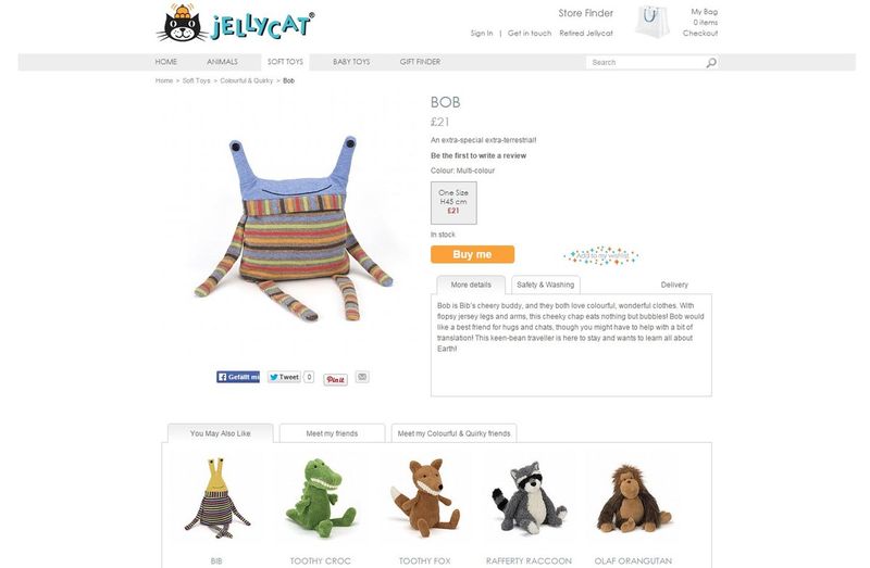 Jellycat product blurbs by Kirsten Irving
