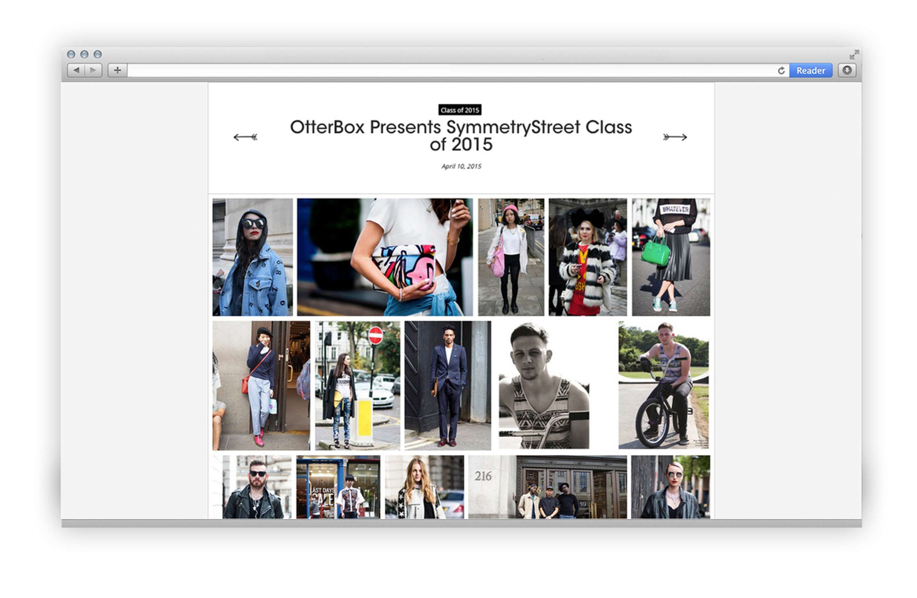SymmetryStreet Class of 2015 by White Line Projects